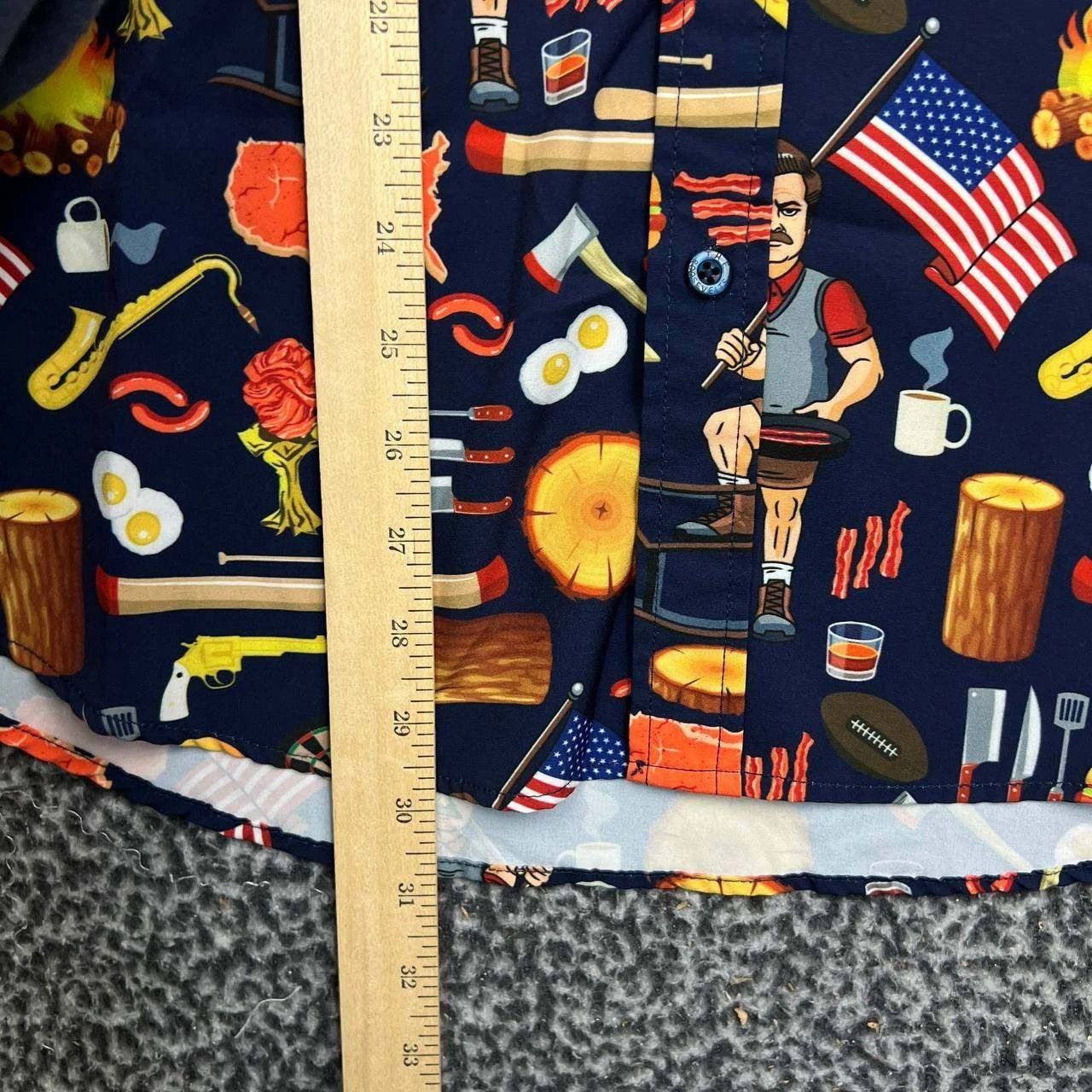 Other RSVLTS City of Pawnee Button Up Shirt Men Parks USA Summer L Size US L / EU 52-54 / 3 - 3 Thumbnail