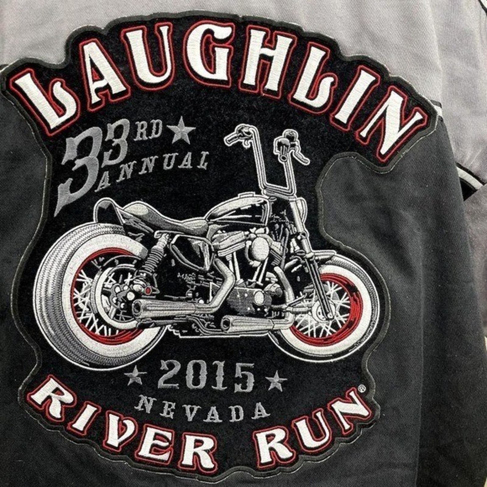 Vintage BIKER CLOTHING Mens (L) Mechanic Button Shirt Embroidered Size US L / EU 52-54 / 3 - 3 Thumbnail