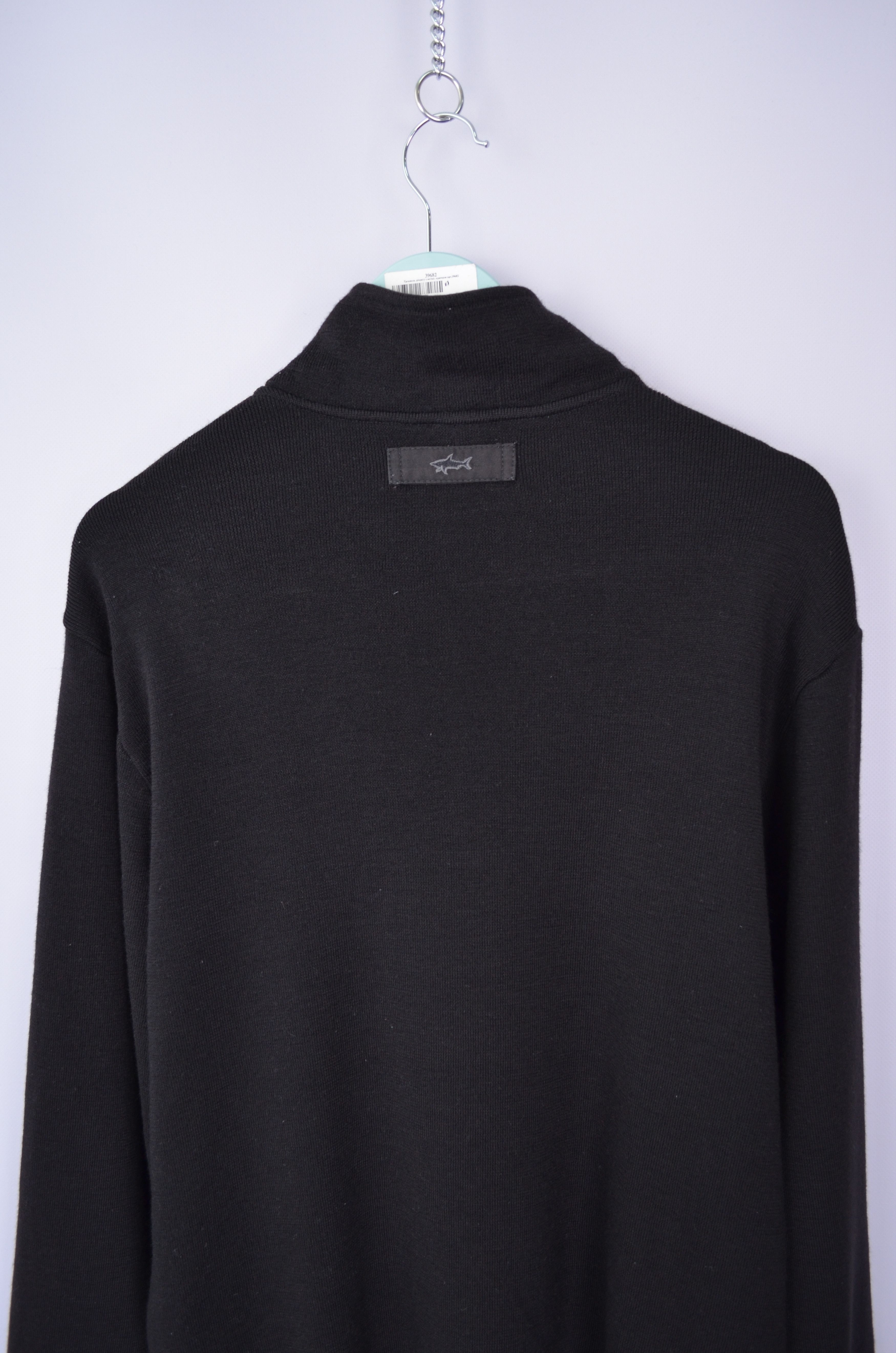 Designer × Paul & Shark Mens Paul & Shark 1/4 Zip Neck Wool Black Sweater Size L Size US L / EU 52-54 / 3 - 8 Thumbnail