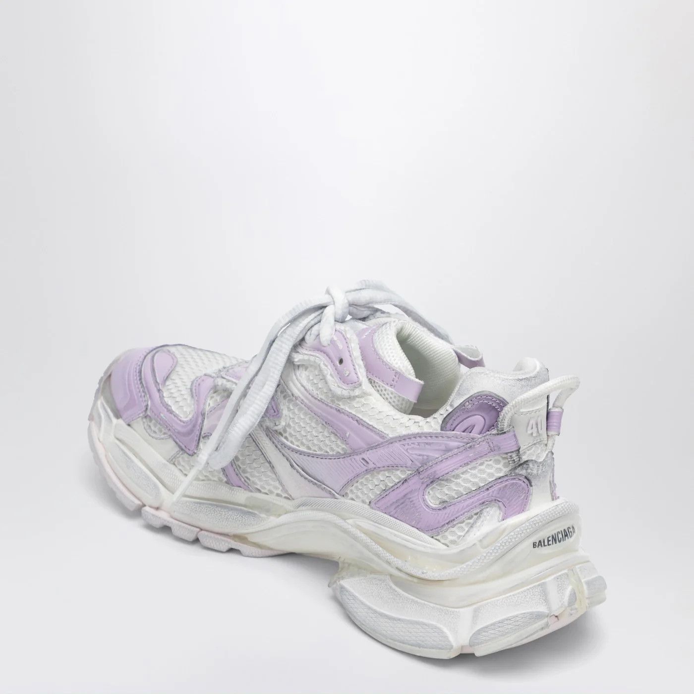 Balenciaga o1d2blof0426 Runner 2 Gradient Sneakers in Light Grey/Lilac Size US 10 / IT 40 - 4 Thumbnail