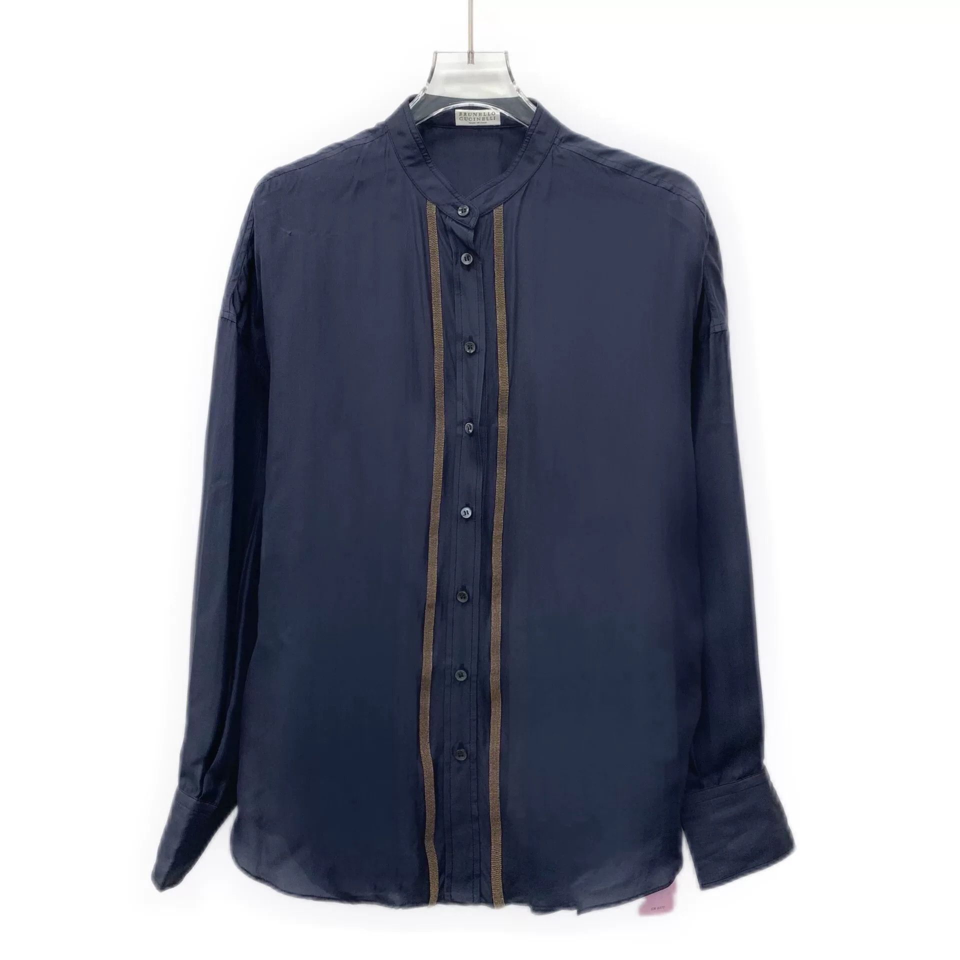 Brunello Cucinelli Brunello Cucinelli Silk Long-Sleeve Shirt Size US M / EU 48-50 / 2 - 1 Thumbnail