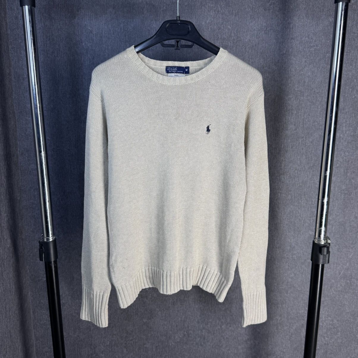 Polo Ralph Lauren Vintage Polo Ralph Lauren Sweater Knit 90s size M wmns Beige Size M / US 6-8 / IT 42-44 - 1 Thumbnail