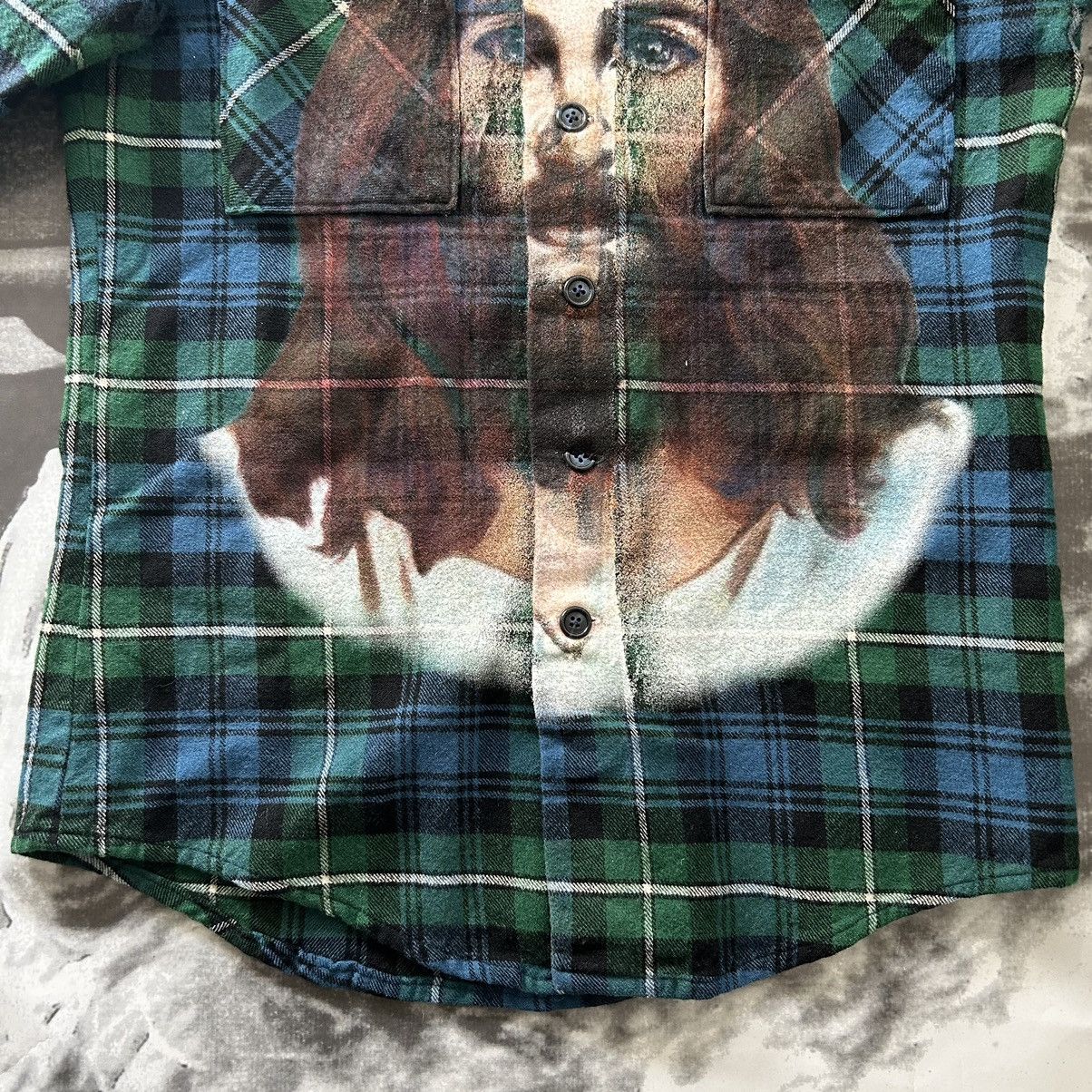 Asspizza × Marcel Zago MARCEL ZAGO STEAKLE JESUS FLANNEL Size US S / EU 44-46 / 1 - 3 Thumbnail