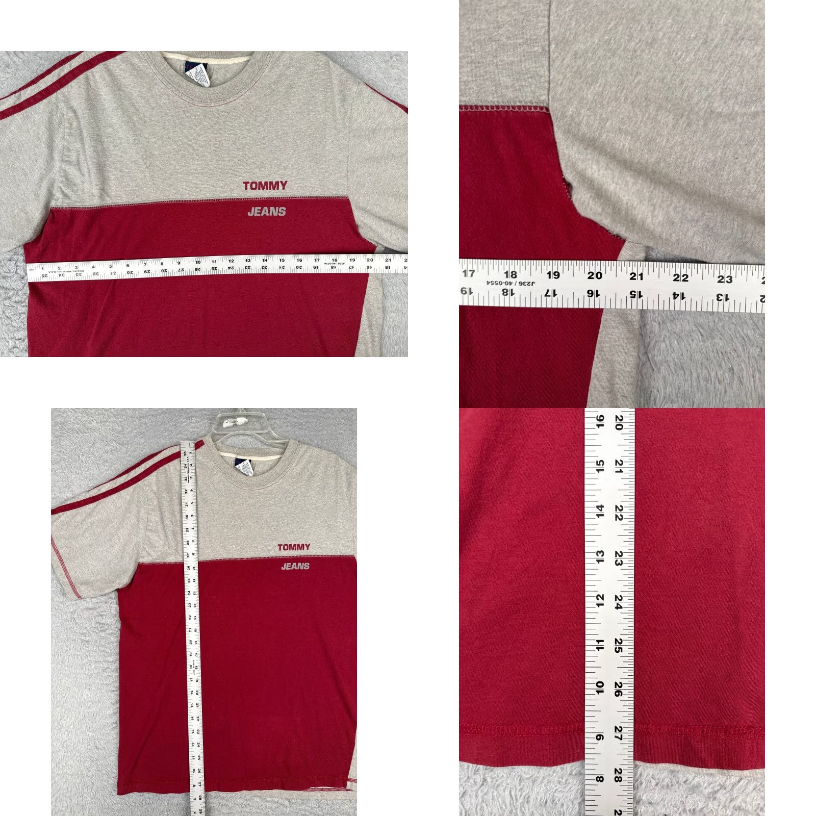 Tommy Hilfiger Tommy Hilfiger Jeans Shirt Adult XL Gray Cotton Crew Neck T-Shirt Logo 100% Cotton Mens Baseball American Size US XL / EU 56 / 4 - 8 Thumbnail