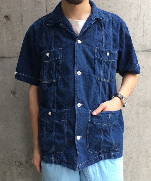 Beams Plus × Orslow Denim Cuban Shirt Size US S / EU 44-46 / 1 - 2 Thumbnail