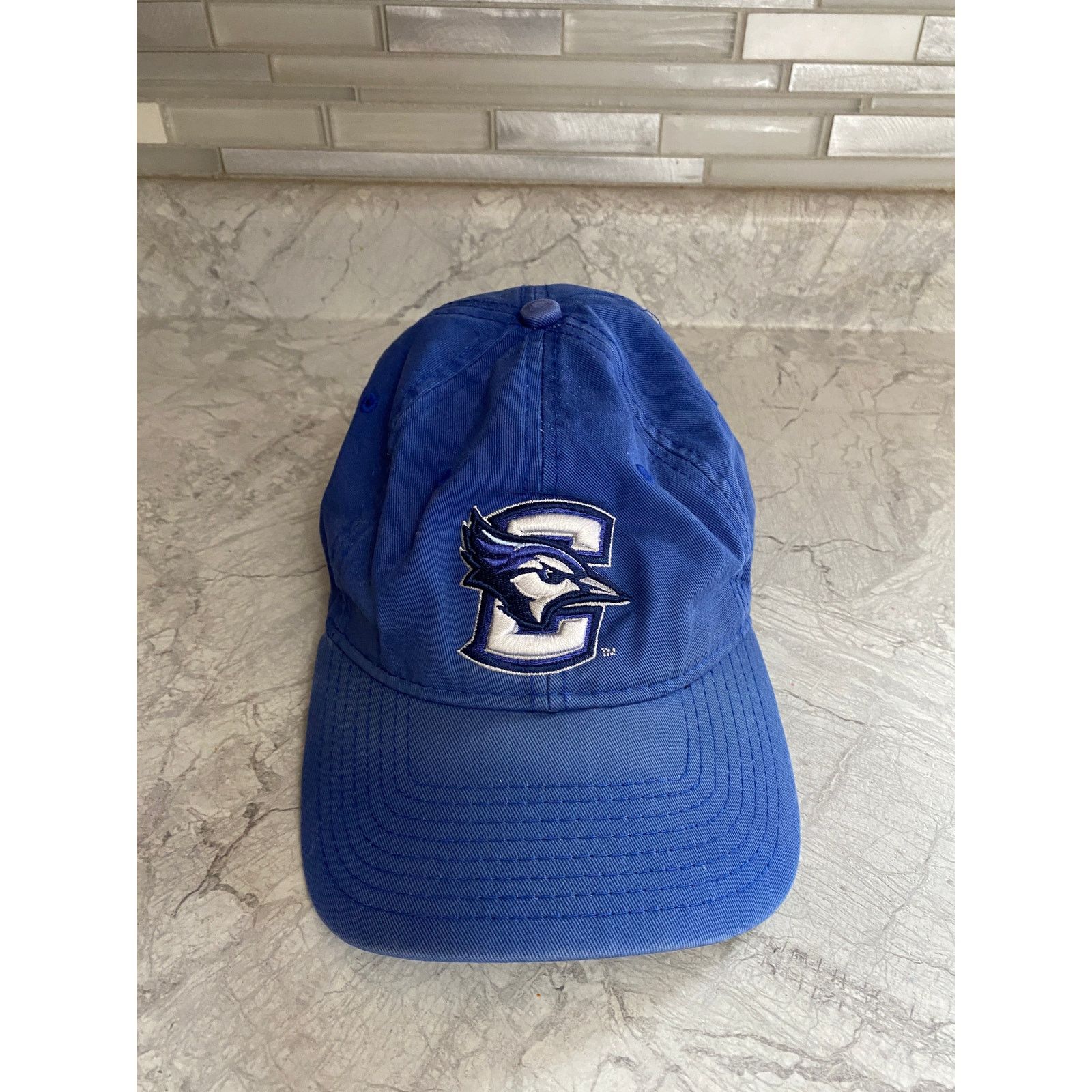 The Game Creighton Blue Jays Faded Blue Strapback Hat Size ONE SIZE - 2 Thumbnail