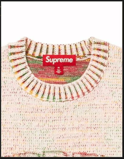 Supreme 🔥SUPREME Contrast Arc Sweater Size LARGE SKITTLES Size US L / EU 52-54 / 3 - 5 Thumbnail