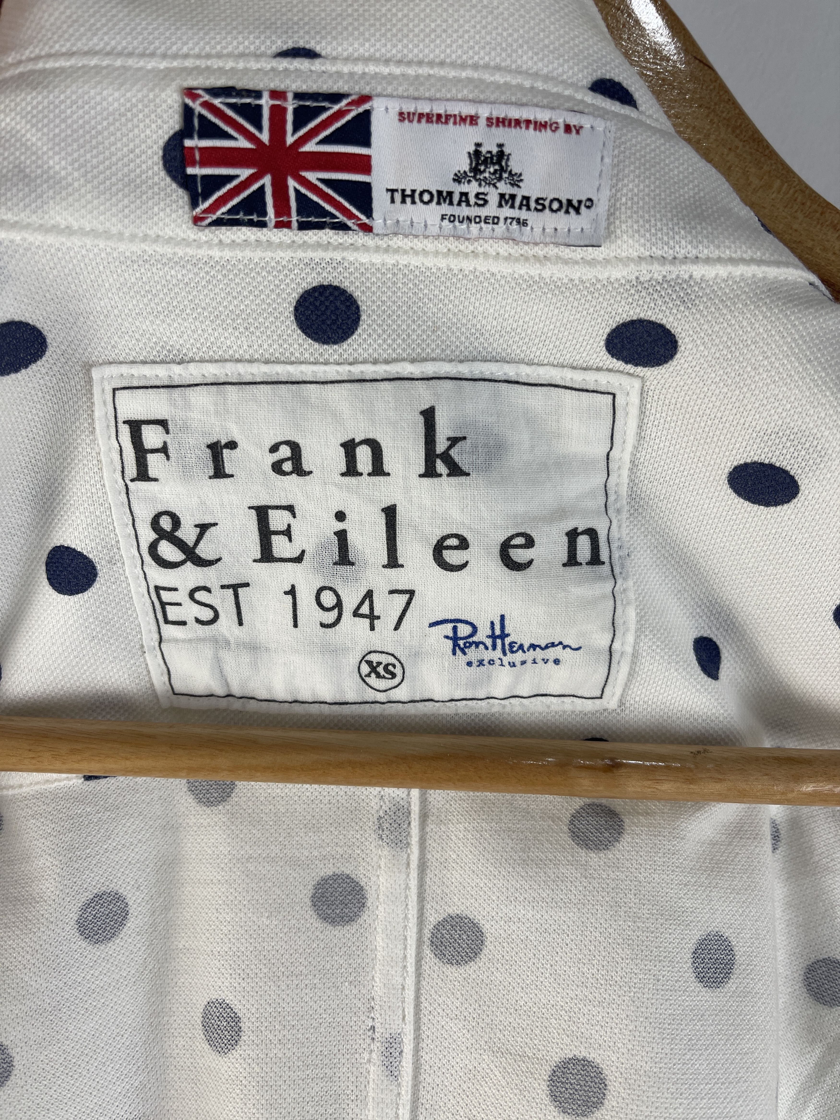 Frank & Eileen Frank & Eileen Polka Dot Shirt Ron Herman Thomas Mason Size US XS / EU 42 / 0 - 12 Thumbnail