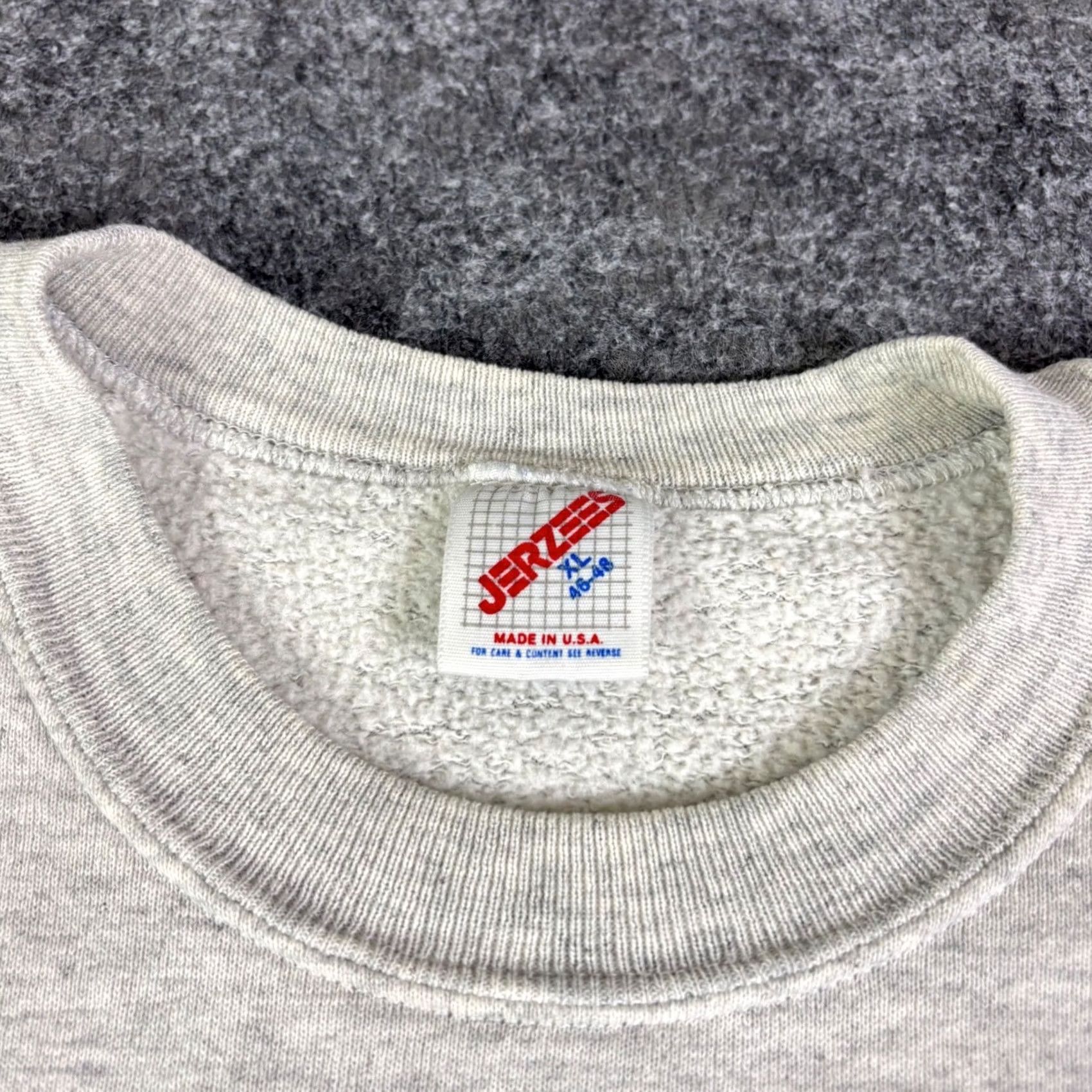 Jerzees VINTAGE Jerzees Cat Sweatshirt XL Grey Lebanon County Humane Society 90s USA Mer? Size US XL / EU 56 / 4 - 3 Thumbnail