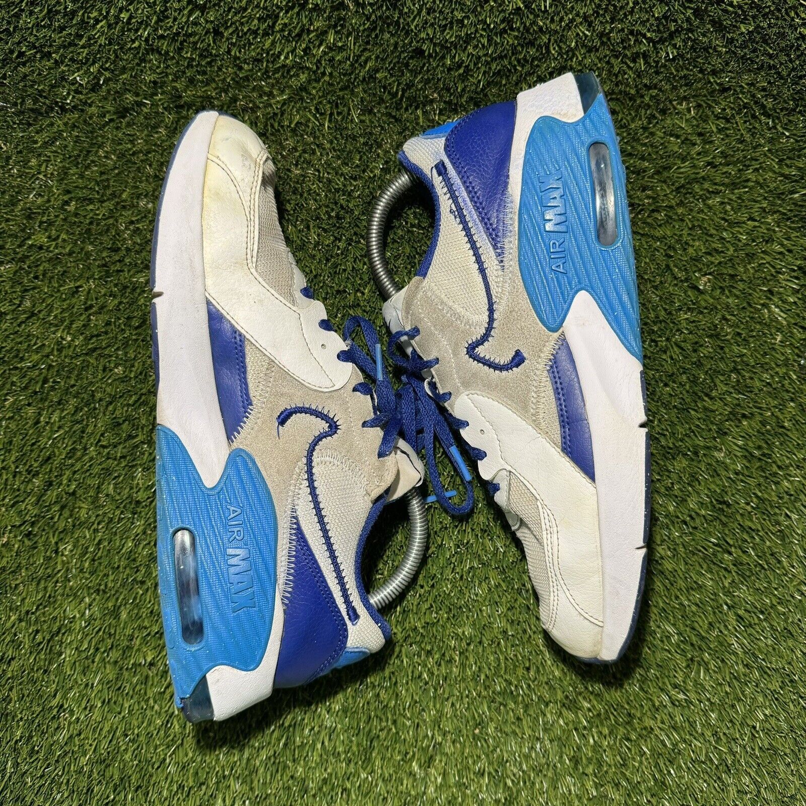Nike Size 7Y - Nike Air Max Excee GS 'White Deep Royal Blue' Size US 7 / EU 40 - 4 Thumbnail