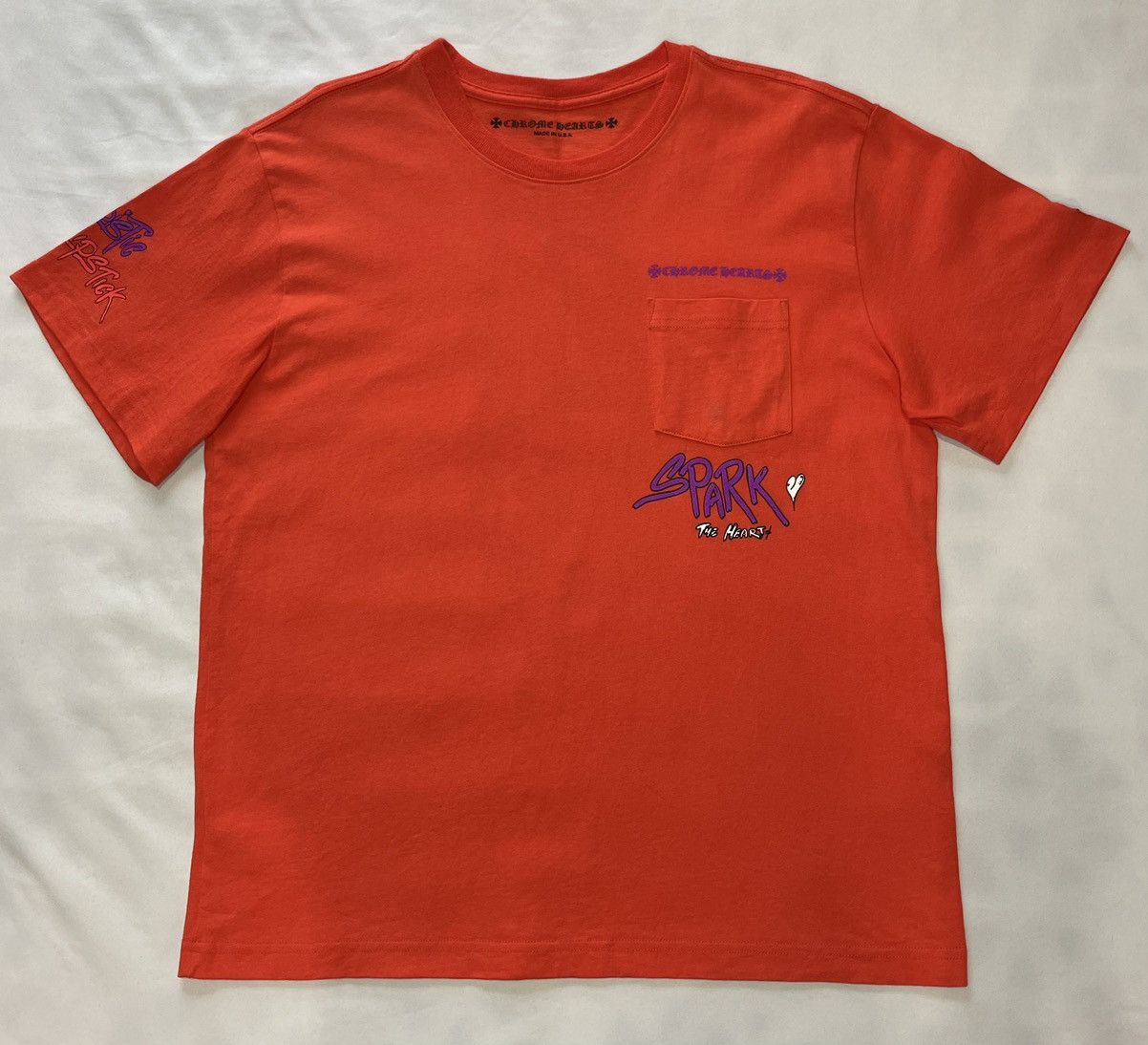 Chrome Hearts Matty Boy Sick Heart T-Shirt Rover Red - Sadistic Lipstick Size US XL / EU 56 / 4 - 2 Thumbnail
