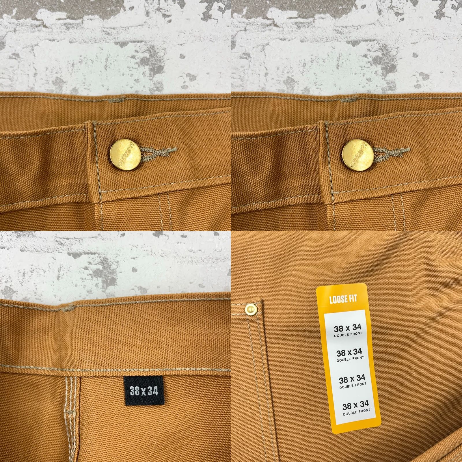 Carhartt Carhartt Pants Men 38x34 Brown Loose Fit Duck Canvas Double Knee USA Baggy 90s Workwear B01 Size US 38 / EU 54 - 9 Thumbnail