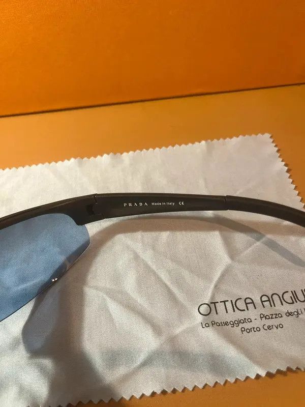 Prada × Vintage PRADA Sunglasses Sport Symbol Wrap Shield Ski Mask Size ONE SIZE - 5 Thumbnail