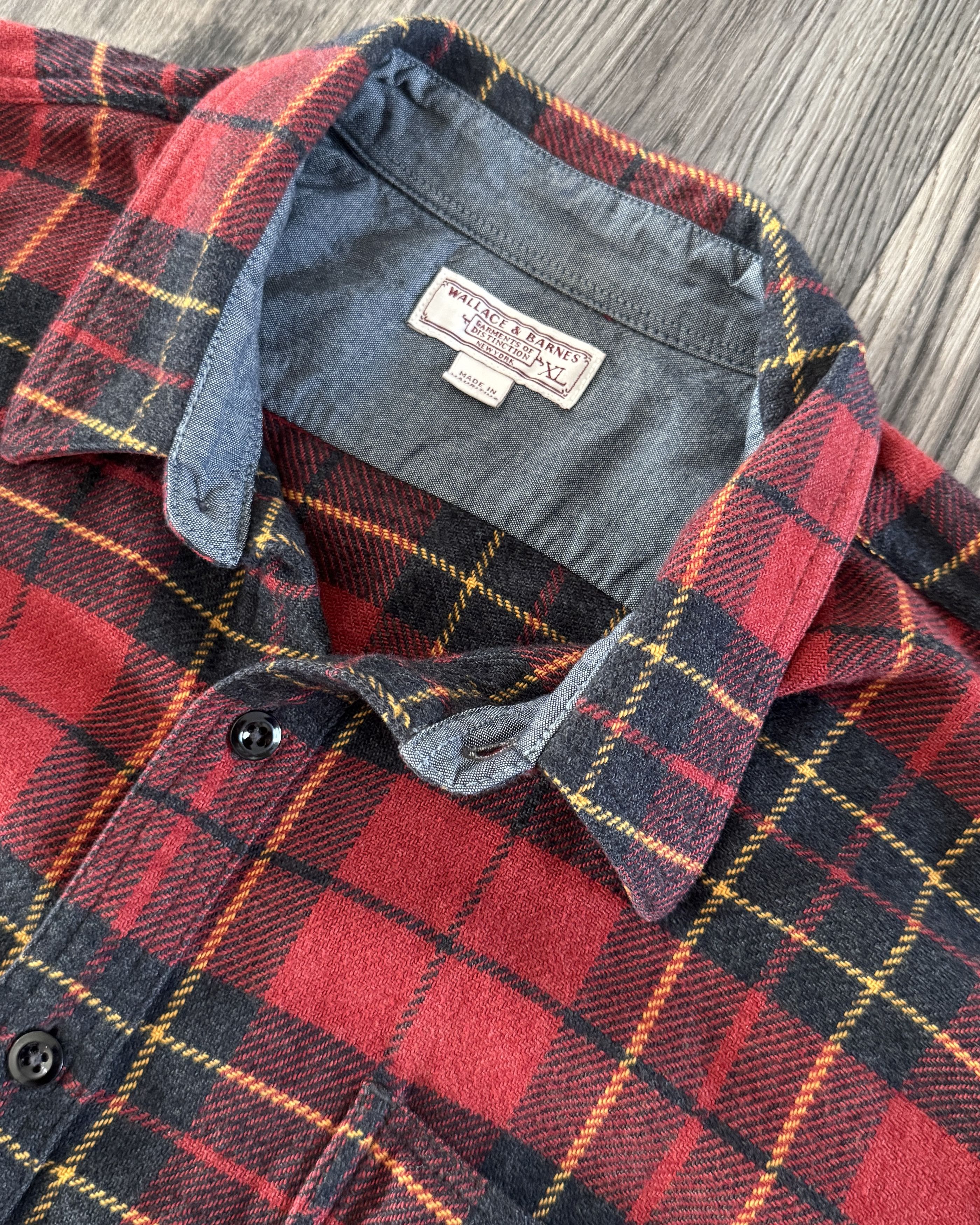 Wallace & Barnes Red Check Flannel Size US XL / EU 56 / 4 - 2 Thumbnail