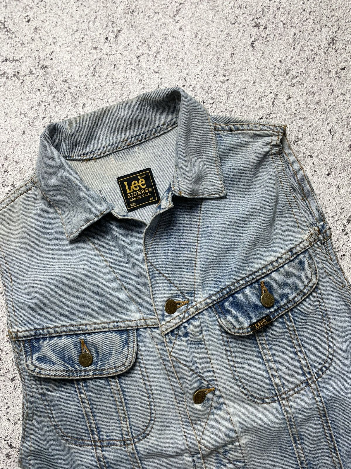 Lee Lee Riders 80s denim vest vintage denim Size US S / EU 44-46 / 1 - 2 Thumbnail