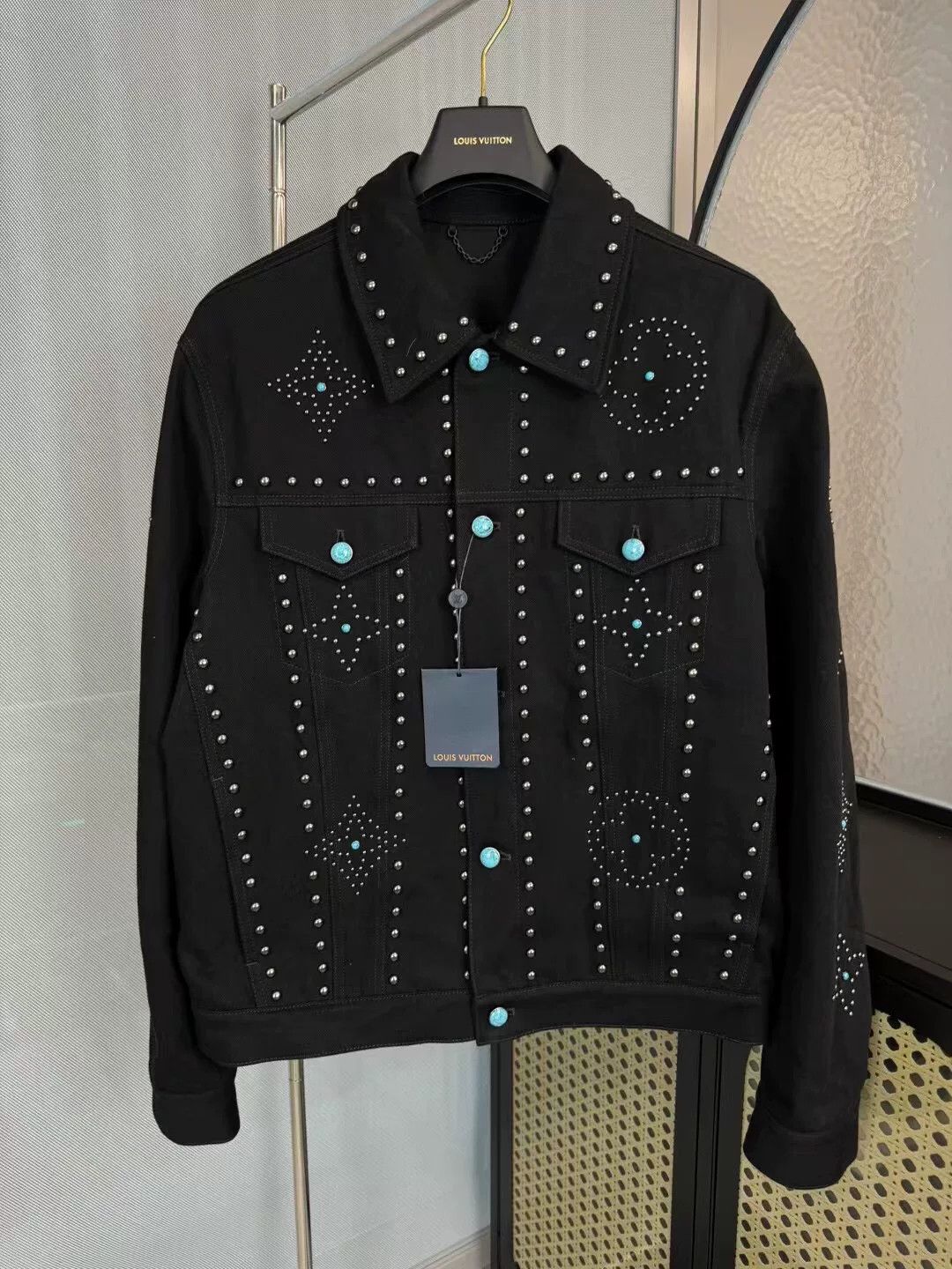 Louis Vuitton louis vuitton black studded denim jacket Size US L / EU 52-54 / 3 - 1 Thumbnail