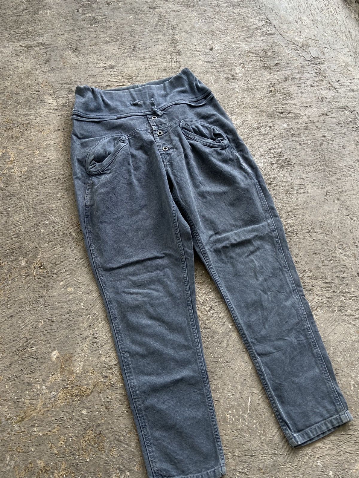 Kapital 2000s Kapital - Drop Crotch Sweat Jogger Pants Size US 27 - 2 Thumbnail
