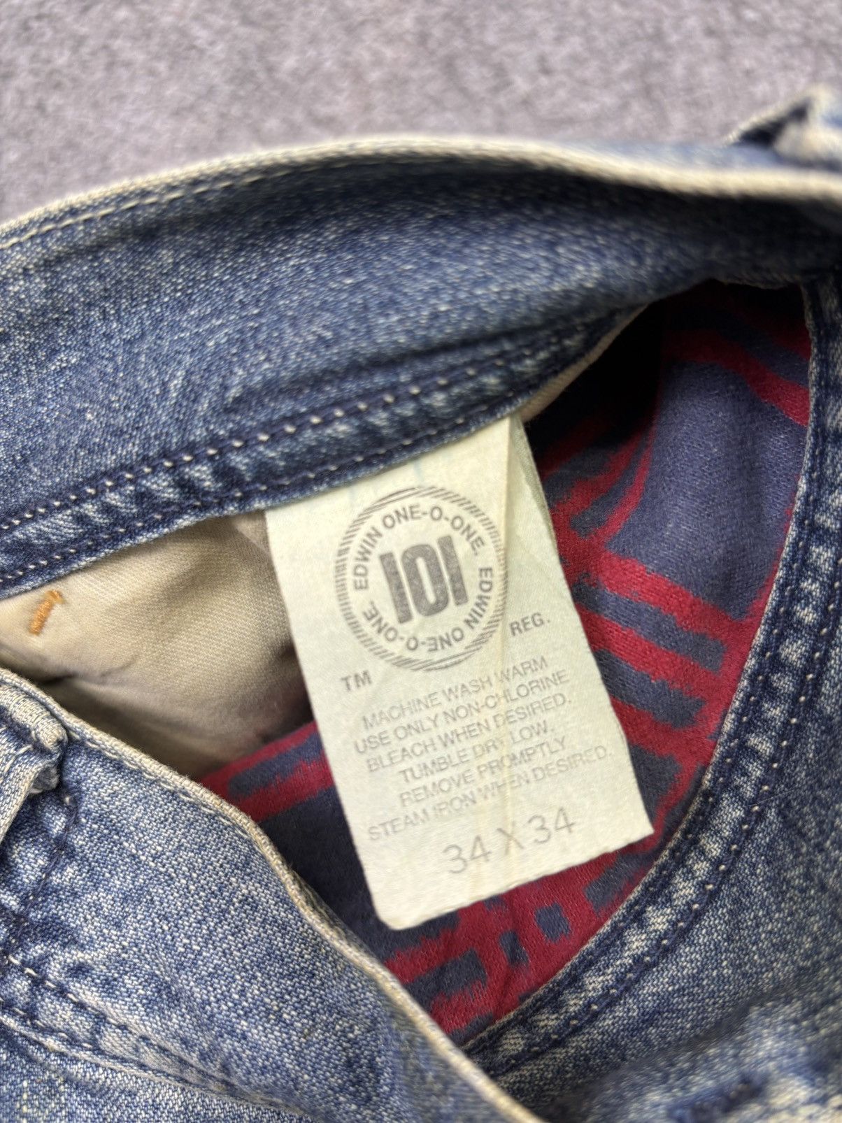 Edwin 💥BAGGY💥Vintage Dirty Edwin Carpenter Jeans F939 Size US 34 / EU 50 - 22 Thumbnail