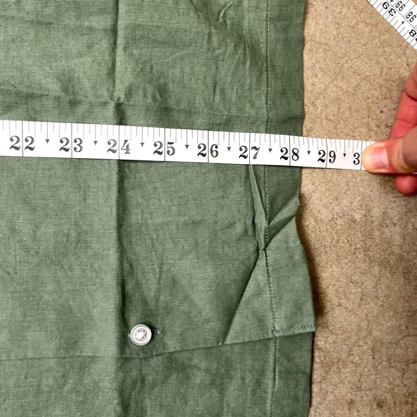 Gap VINTAGE? No. NWT Gap linen camp collar button shirt green mens large preppy Size US L / EU 52-54 / 3 - 7 Thumbnail