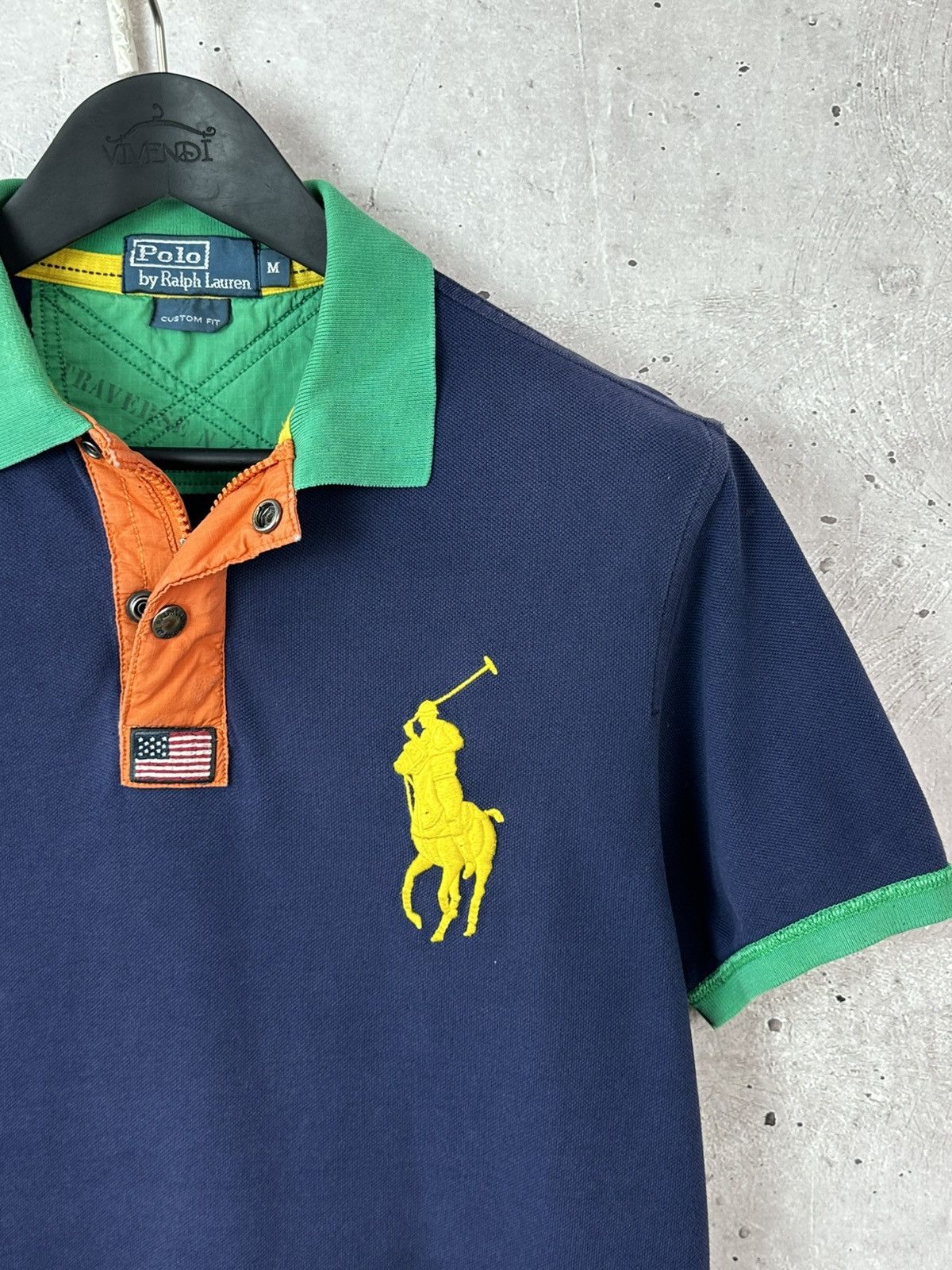 Polo Ralph Lauren Vintage Ralph Lauren Custom Fit Quarter Zip Men’s Polo Size US M / EU 48-50 / 2 - 7 Thumbnail