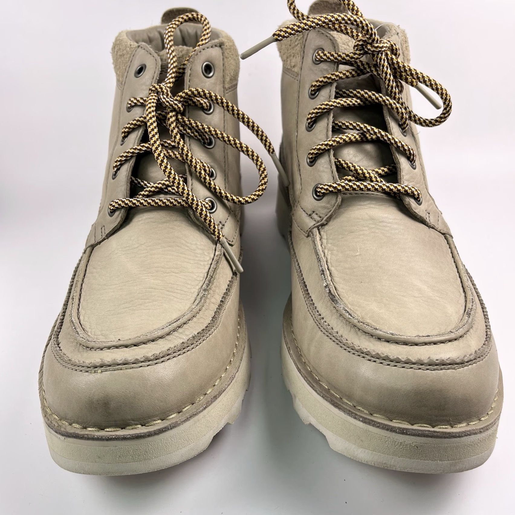 Clarks Clarks Korik Rise Gore-Tex Boots Mens Size 12 Grey Leather Waterproof Leather Waterproof Lace Up Boots Mens Grey Desert 12 Mens Size US 11 / EU 44 - 3 Thumbnail
