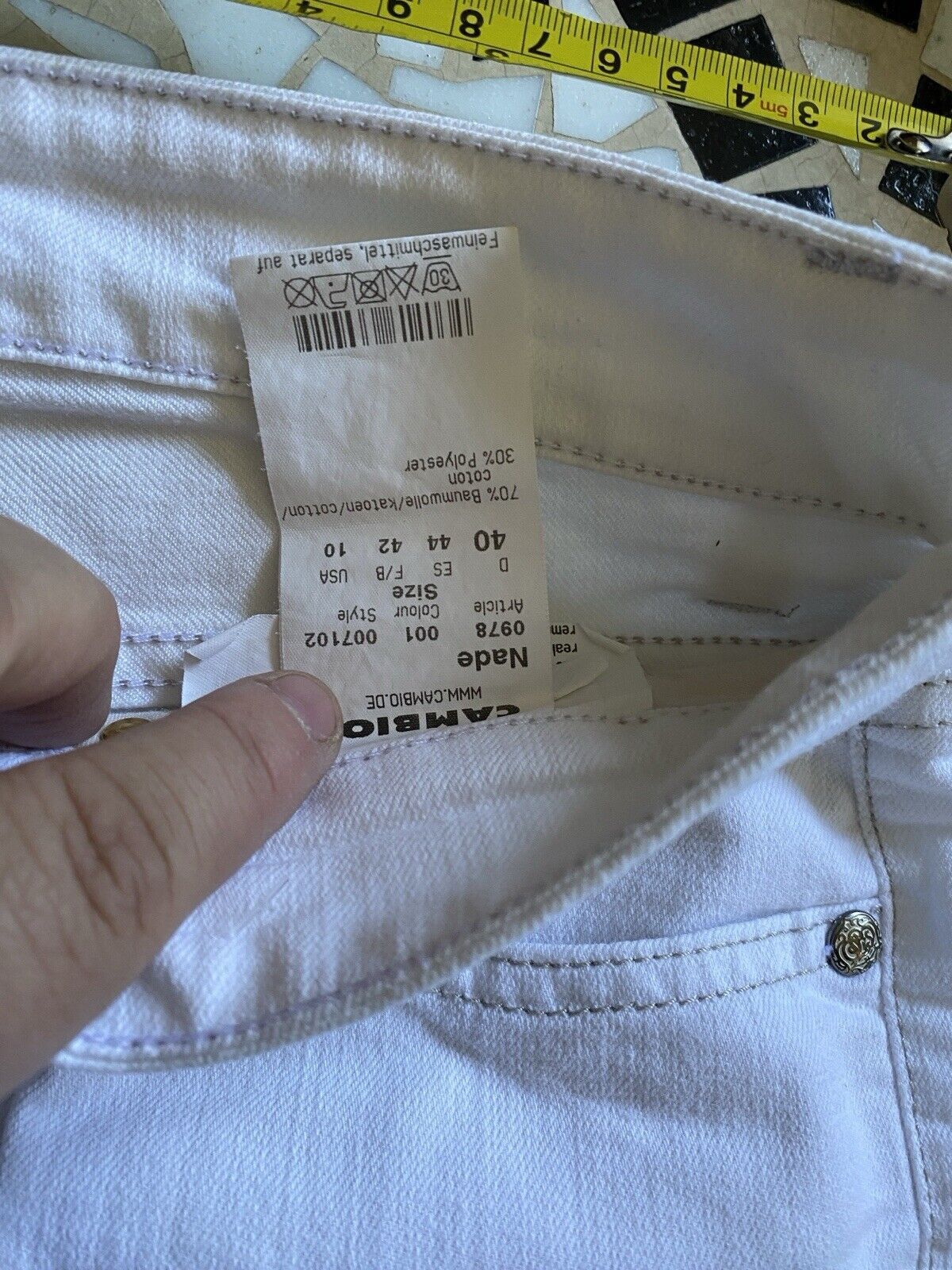 Other Cambio Jeans White Size 12 Embroidered Ol2 Size 34" / US 12 / IT 48 - 5 Thumbnail