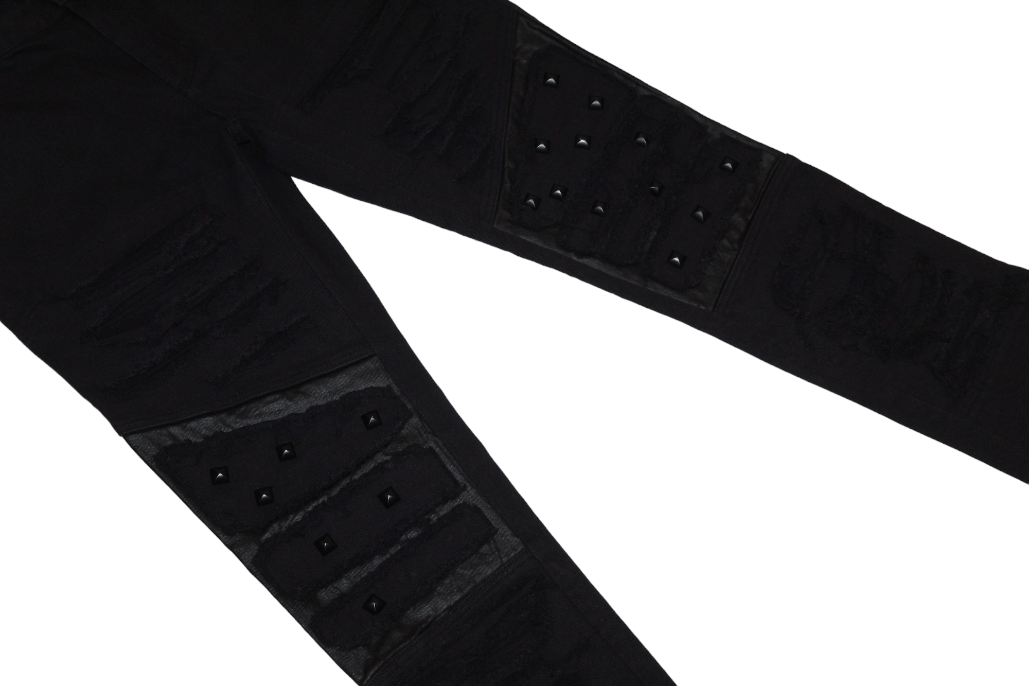 If Six Was Nine Y2K 💥 PUNK RAVE rips studded steampunk seditionaries jeans Size US 34 / EU 50 - 5 Thumbnail