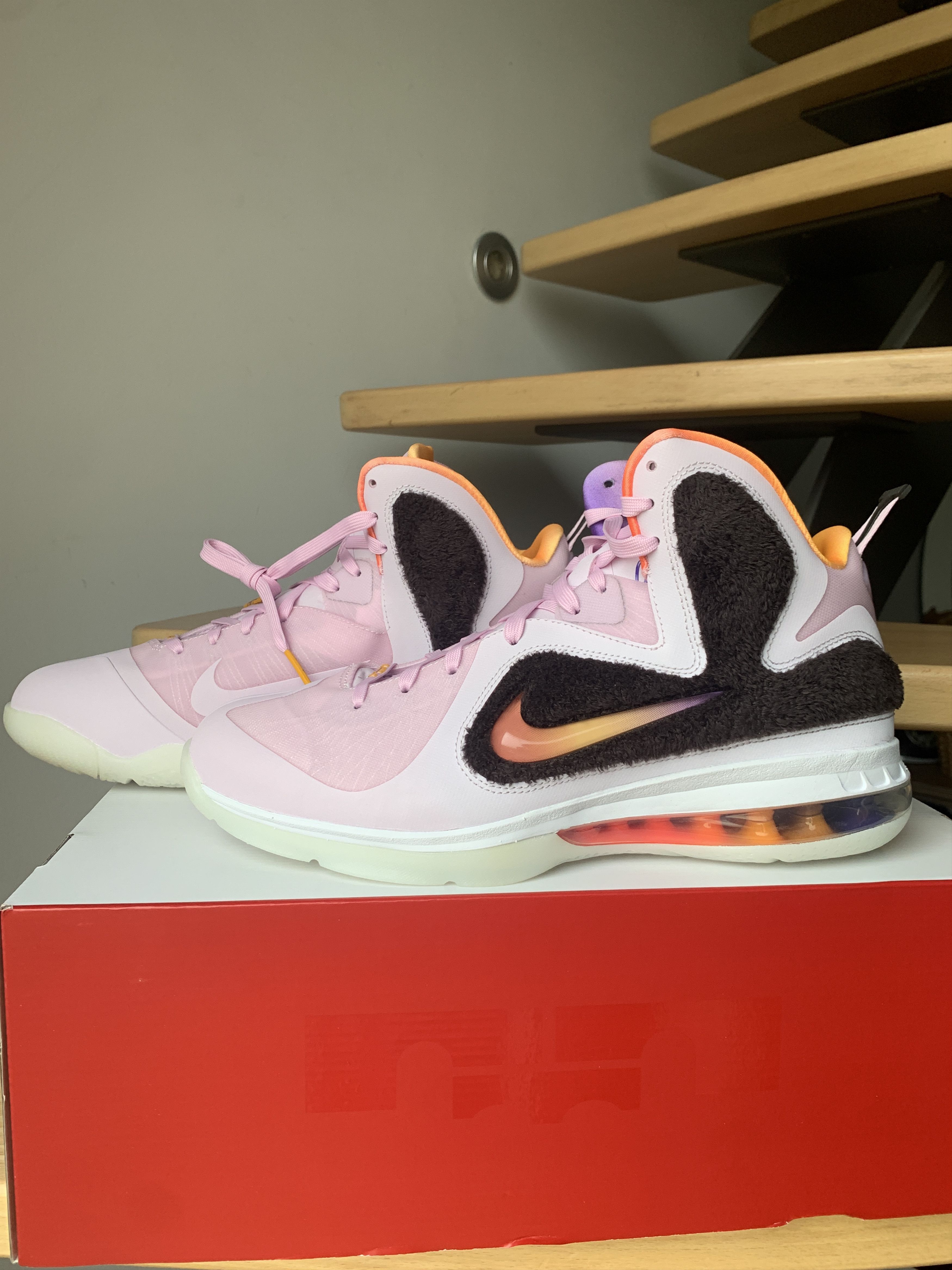 image of Nike Lebron Ix 11 Us Sneakers New 100% Authentiques No Box in Regal Pink, Men's