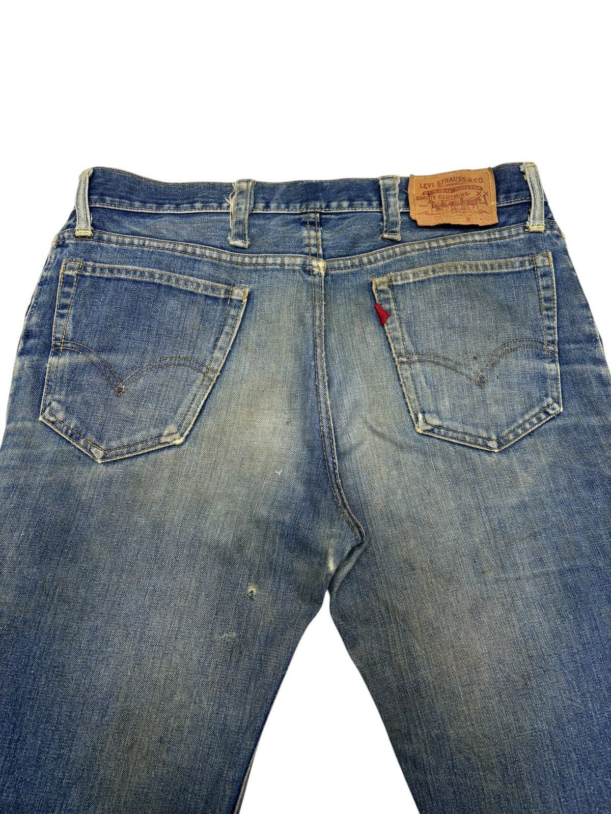 Levi's Levis 505 70s Button 8 Distressed Denim Jeans Size US 35 - 11 Thumbnail