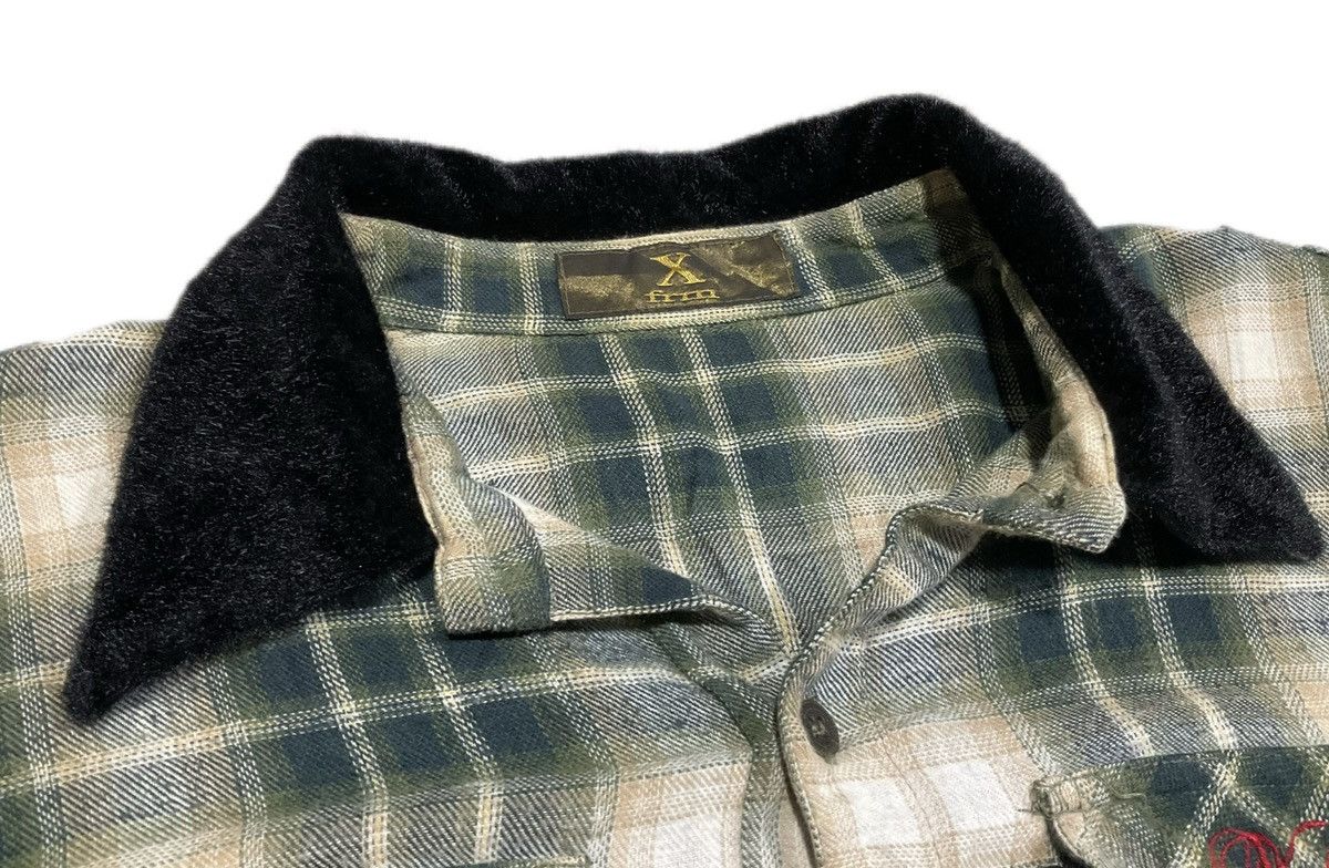 Hysteric Glamour × If Six Was Nine × Japanese Brand 🔥Sick Y2K Xfrm Flannel Mesh Shirt Tribal Glitter Size US S / EU 44-46 / 1 - 10 Thumbnail