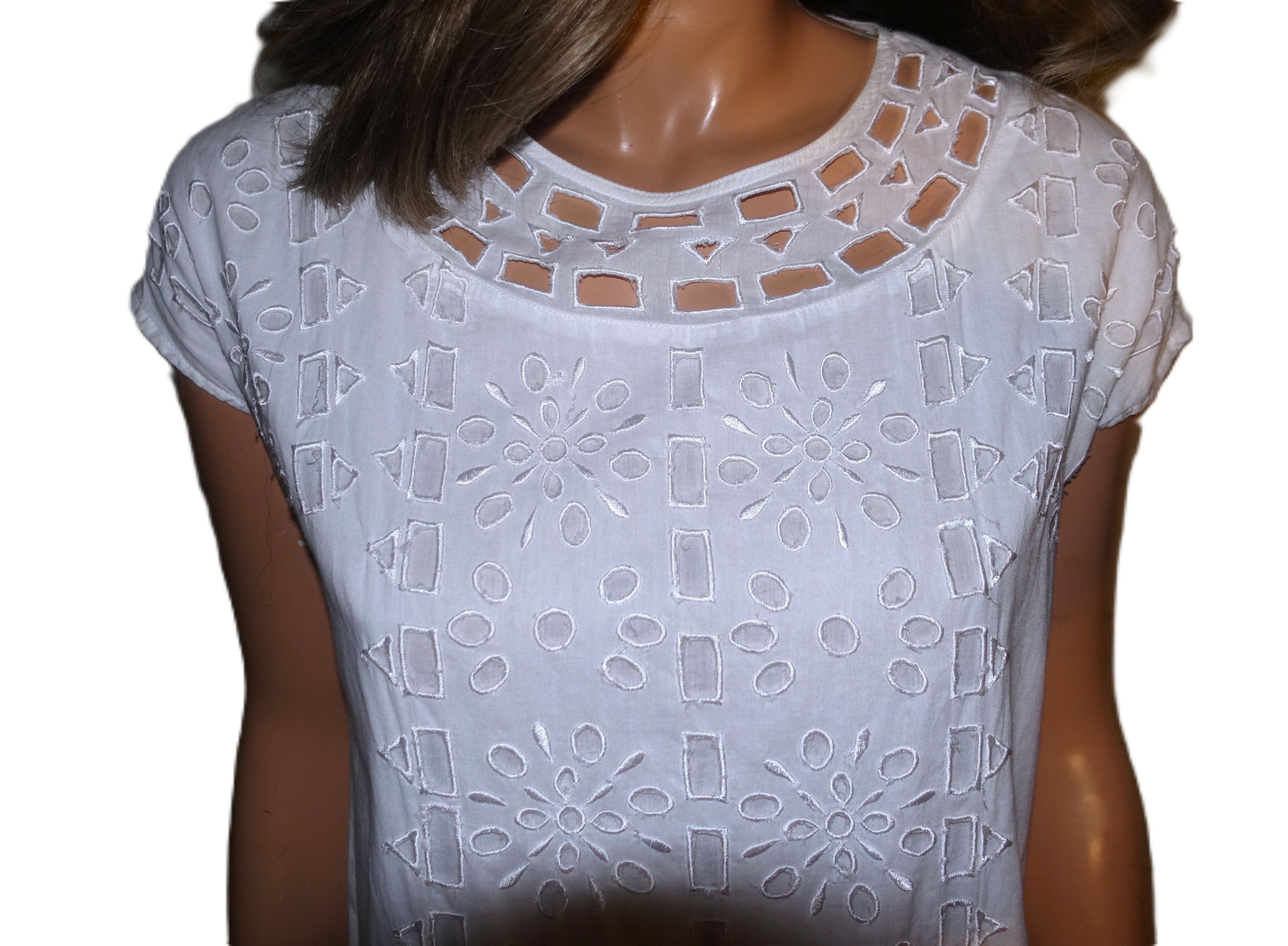 Michael Kors Michael Kors White Eyelet Dress S Size S / US 4 / IT 40 - 4 Thumbnail