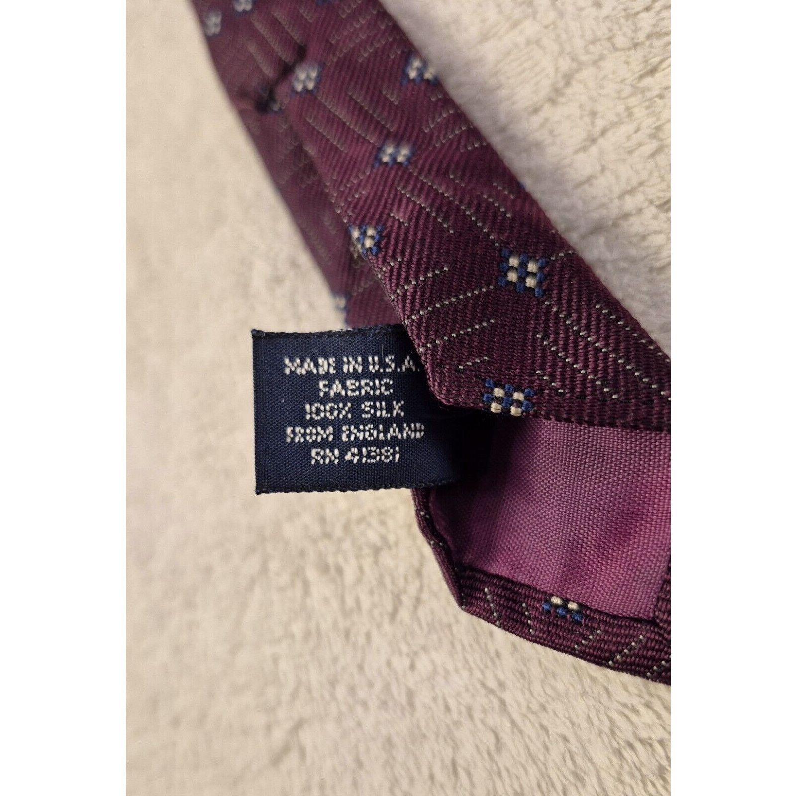 Polo Ralph Lauren Vintage Polo Ralph Lauren Silk Tie Red Geometric Necktie Size ONE SIZE - 11 Thumbnail