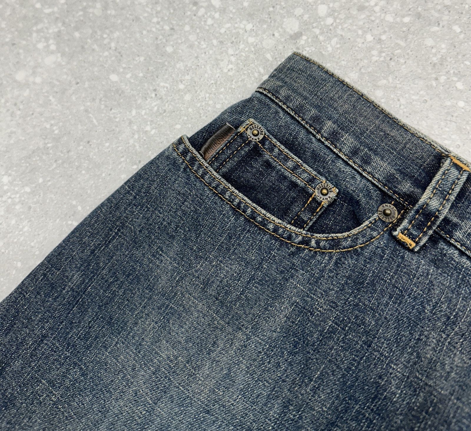 Moschino Vintage 2000s Moschino jeans Y2k Acid Jenans Denim Skirt Size 32" / US 10 / IT 46 - 2 Thumbnail