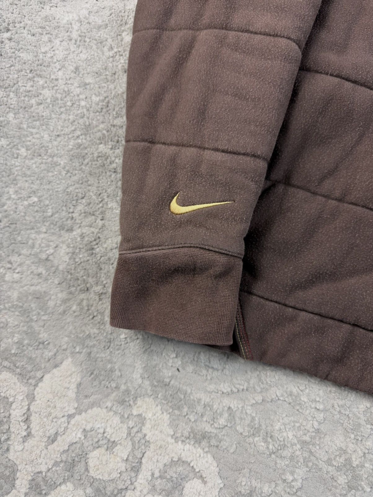 Nike Nike Ronaldinho 10 Rare Brown Heavy Zipped Vintage Hoodie Size US S / EU 44-46 / 1 - 2 Thumbnail