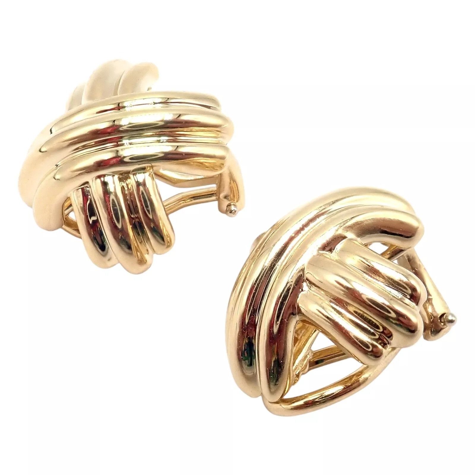 Tiffany & Co. Tiffany & Co X Kiss 18k Yellow Gold Medium Earrings Size ONE SIZE - 5 Thumbnail