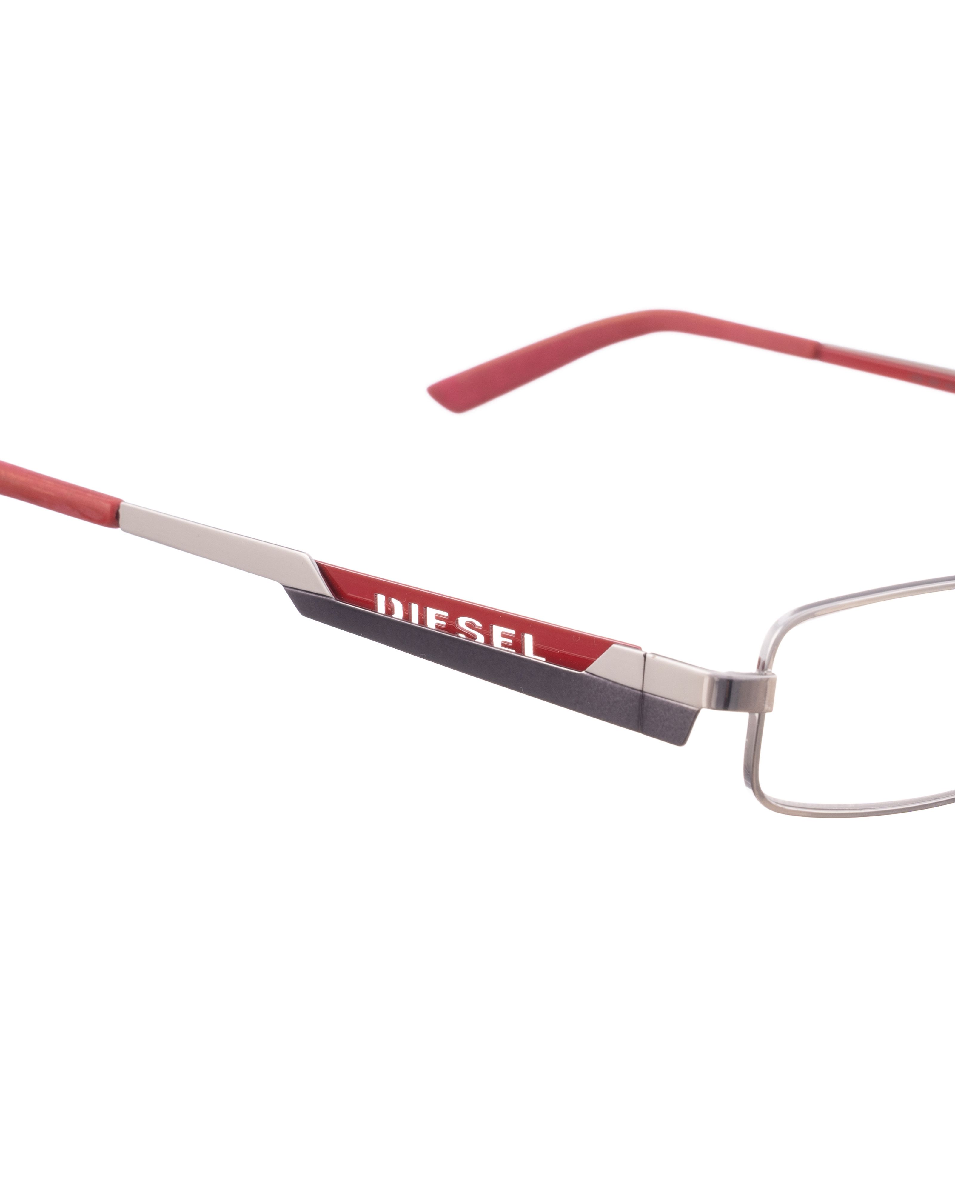 Diesel Diesel 00s Metallic Glasses with Chrome & Red Temples Size ONE SIZE - 1 Thumbnail