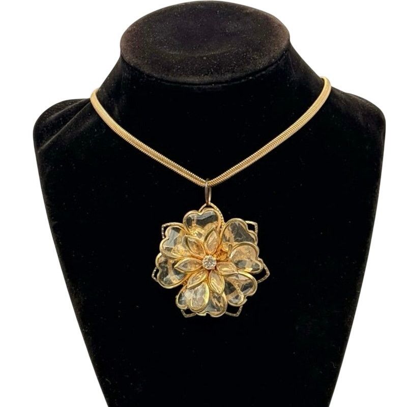 Other Vintage Gold Floral Necklace Size ONE SIZE - 1 Thumbnail