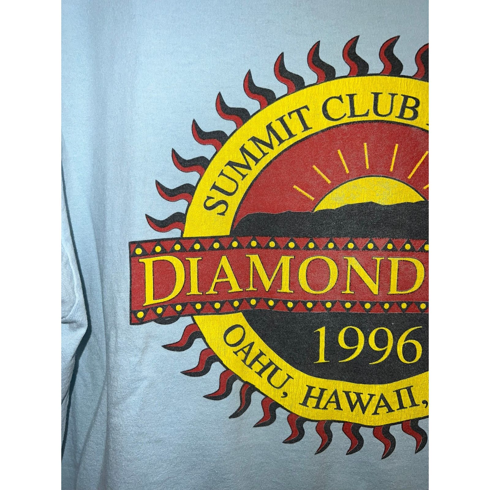 Anvil Vintage Hawaii Shirt Summit Club Diamond Head Oahu Tee 90s Size US L / EU 52-54 / 3 - 3 Thumbnail