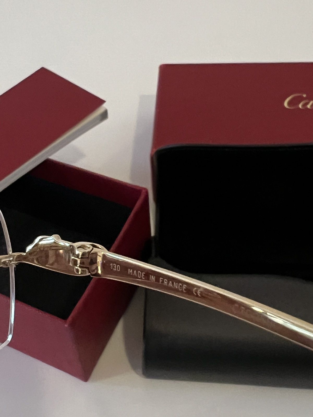 Cartier Cartier Panthere Sunglasses Gold Rimless Size ONE SIZE - 5 Thumbnail