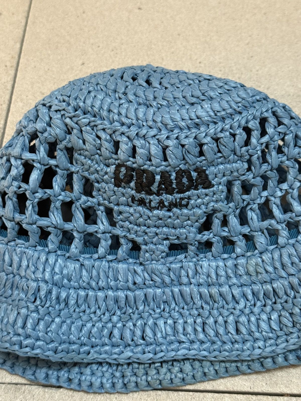 Prada Prada blue crochet bucket hat Size ONE SIZE - 2 Thumbnail