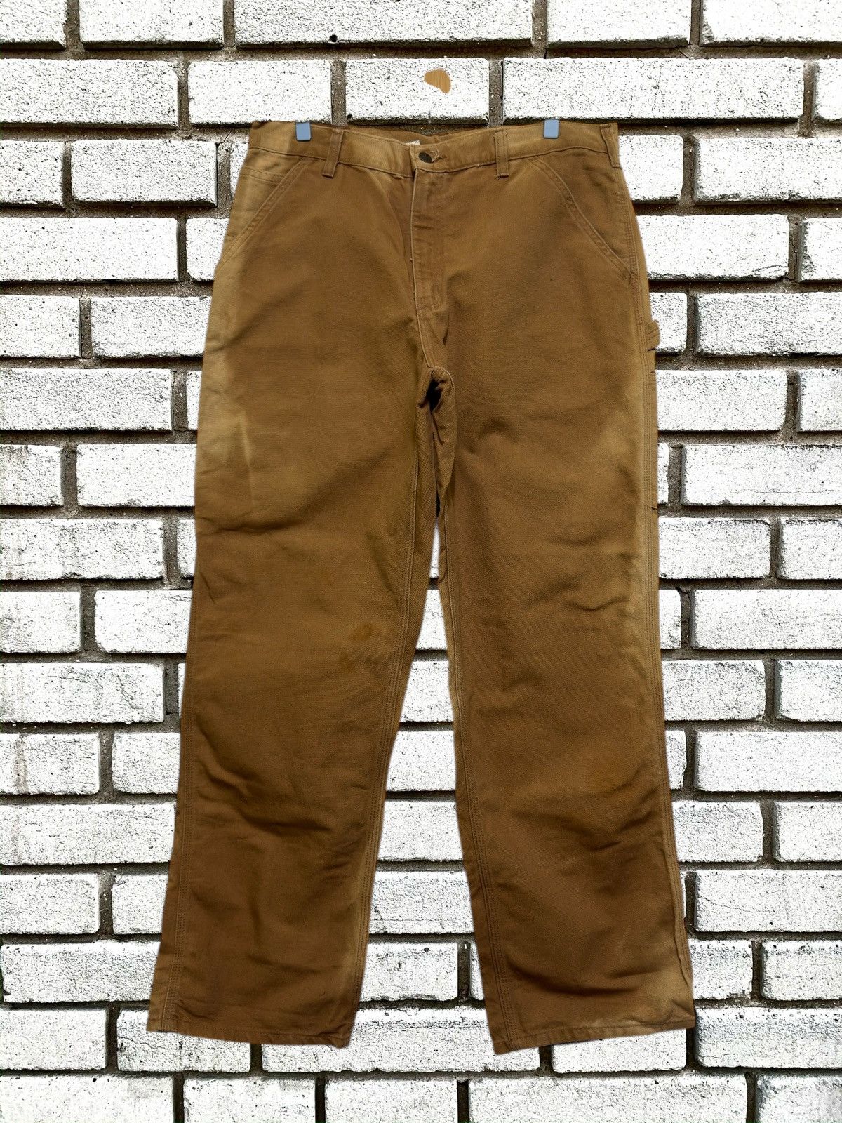 Carhartt Vintage Carhartt Super Faded Carpenter Pants Dungaree Fit Size US 35 - 2 Thumbnail