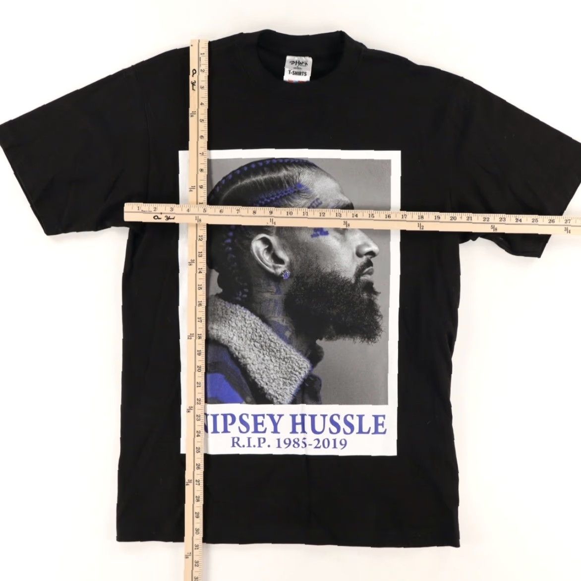 Vintage Shaka Wear RIP Nipsey Hussle Solid T-Shirt Black Men's L Size US L / EU 52-54 / 3 - 3 Thumbnail
