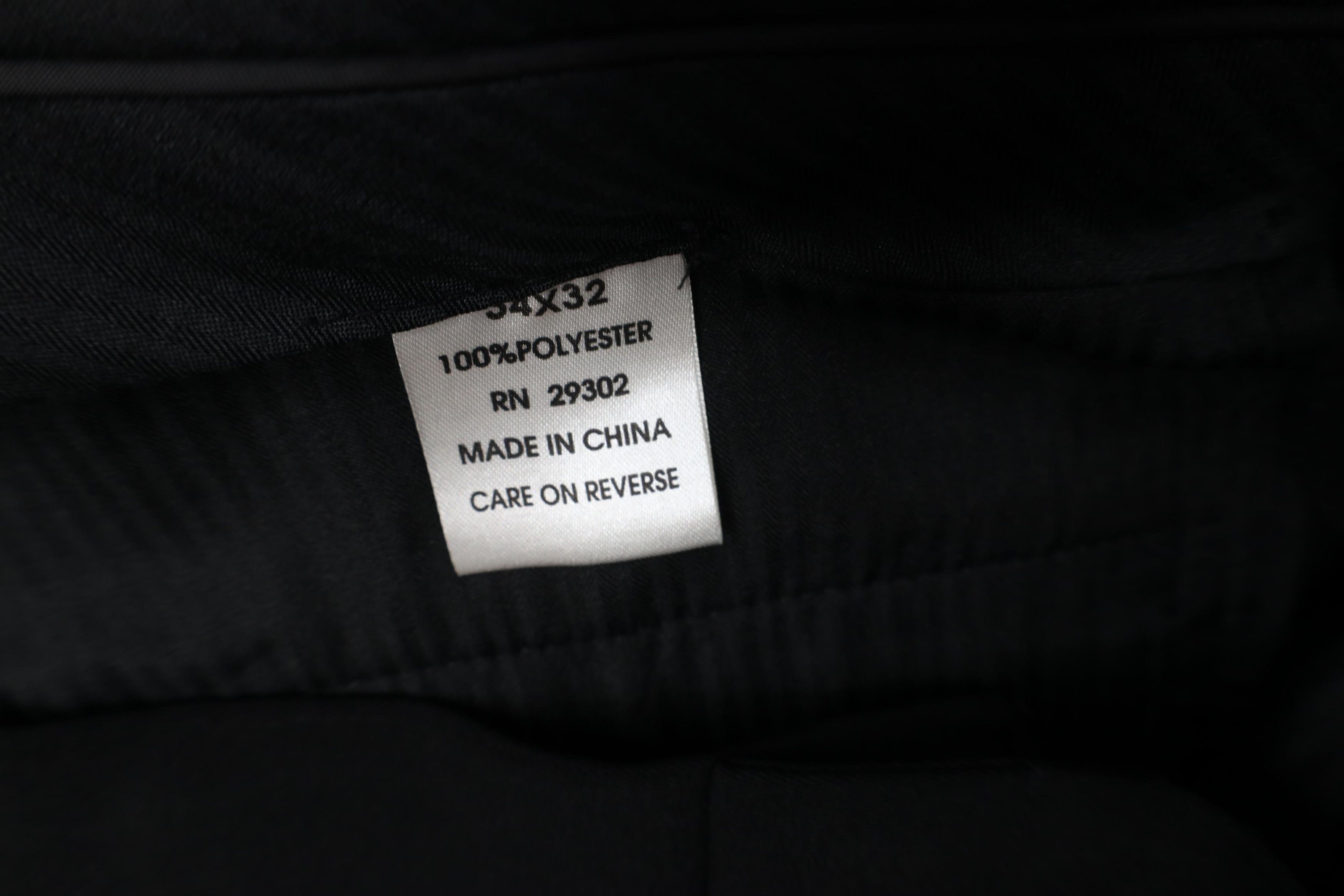 Vintage Deadstock Vintage 90s Streetwear Wide Leg Chino Pants Black Size US 34 / EU 50 - 9 Thumbnail