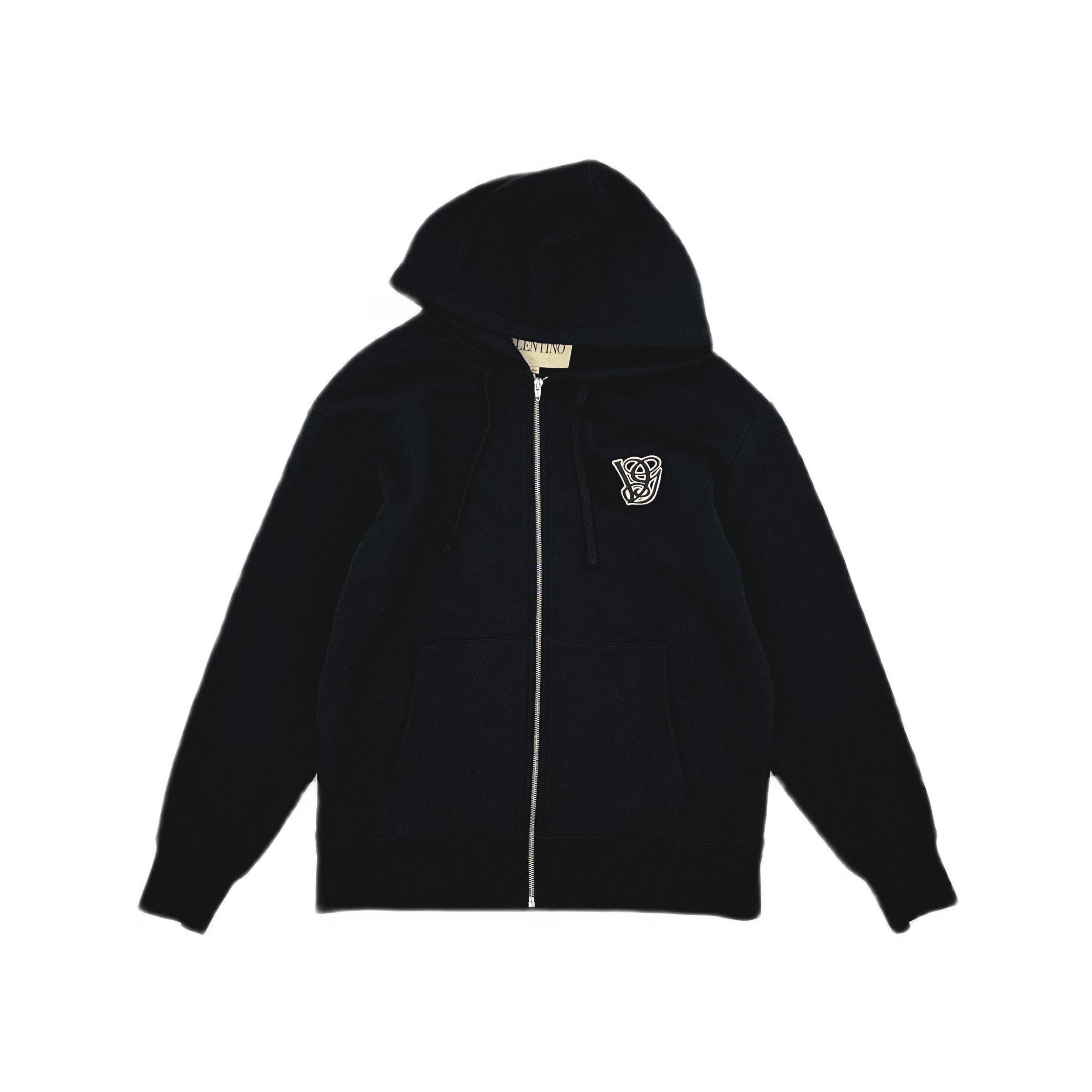 Valentino Valentino V Logo Patch Zip Up Hoodie Size M Size US M / EU 48-50 / 2 - 1 Thumbnail