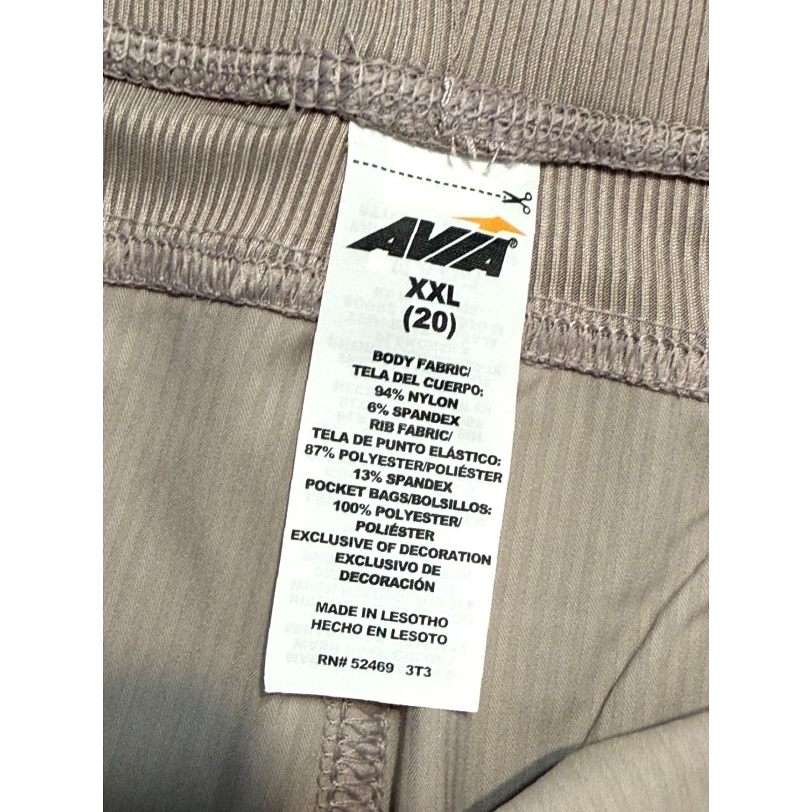 Avia AVIA Pants Women's XXL Gray Tie Waist Ankle Jogger Straight Leg Pants Size 40" / US 18 - 5 Thumbnail