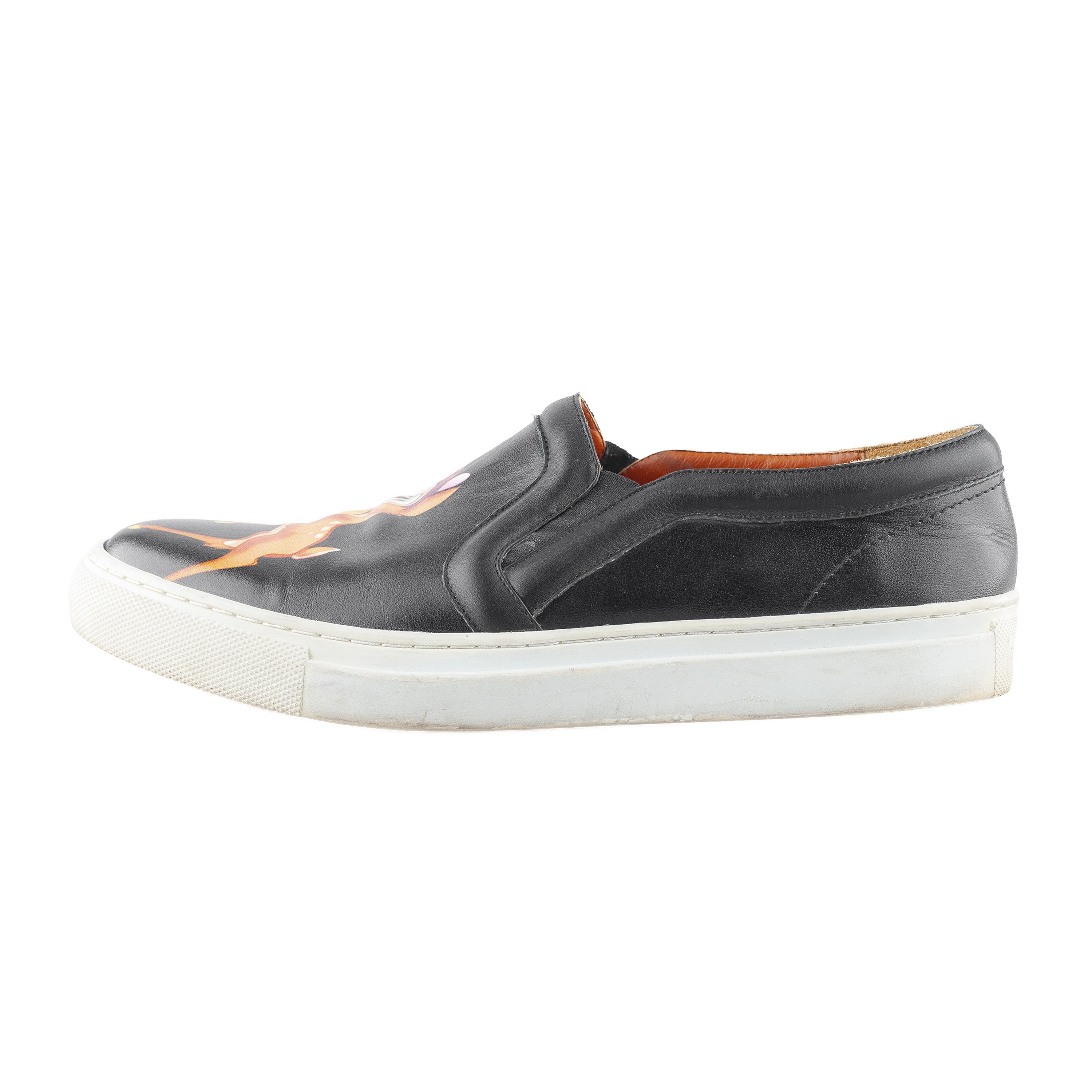 Givenchy Givenchy by Tisci x Disney Bambi Black Leather Slip On Shoes Size US 6 / EU 39 - 5 Thumbnail