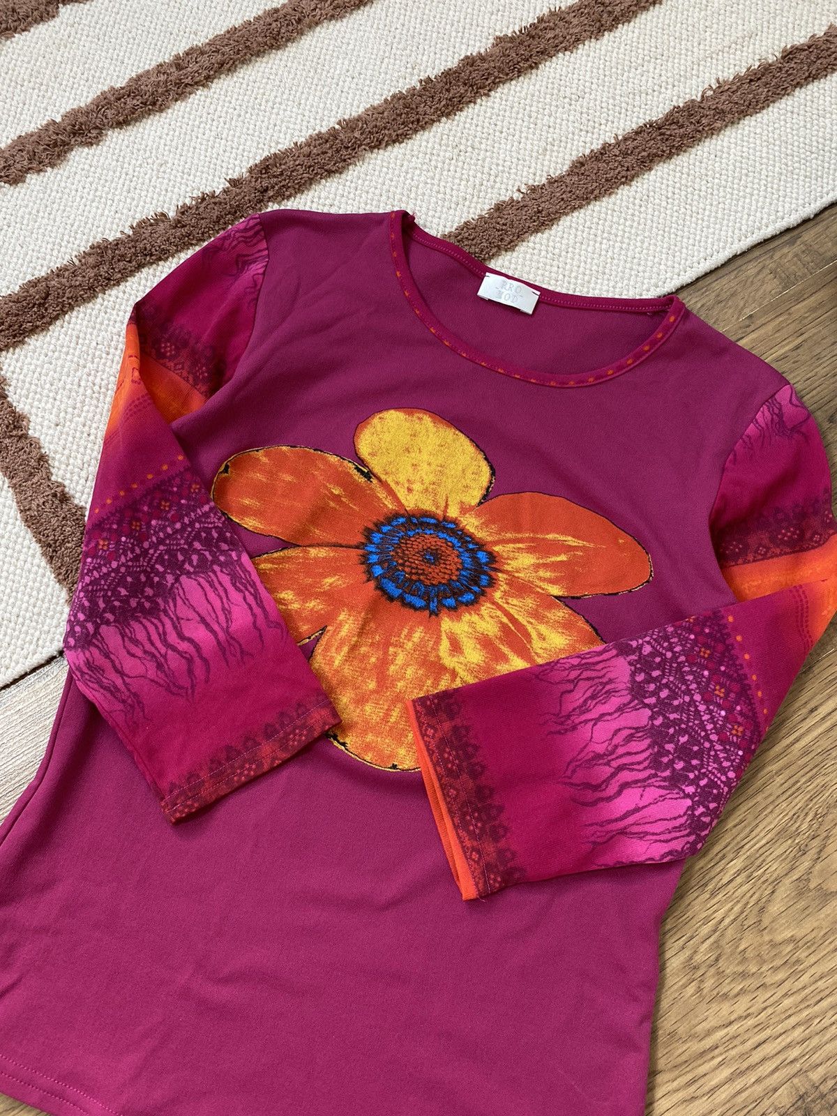 Vintage JEAN PAUL GAULTIER STYLE FLOWER MESH TANK TOP Size S / US 4 / IT 40 - 3 Thumbnail