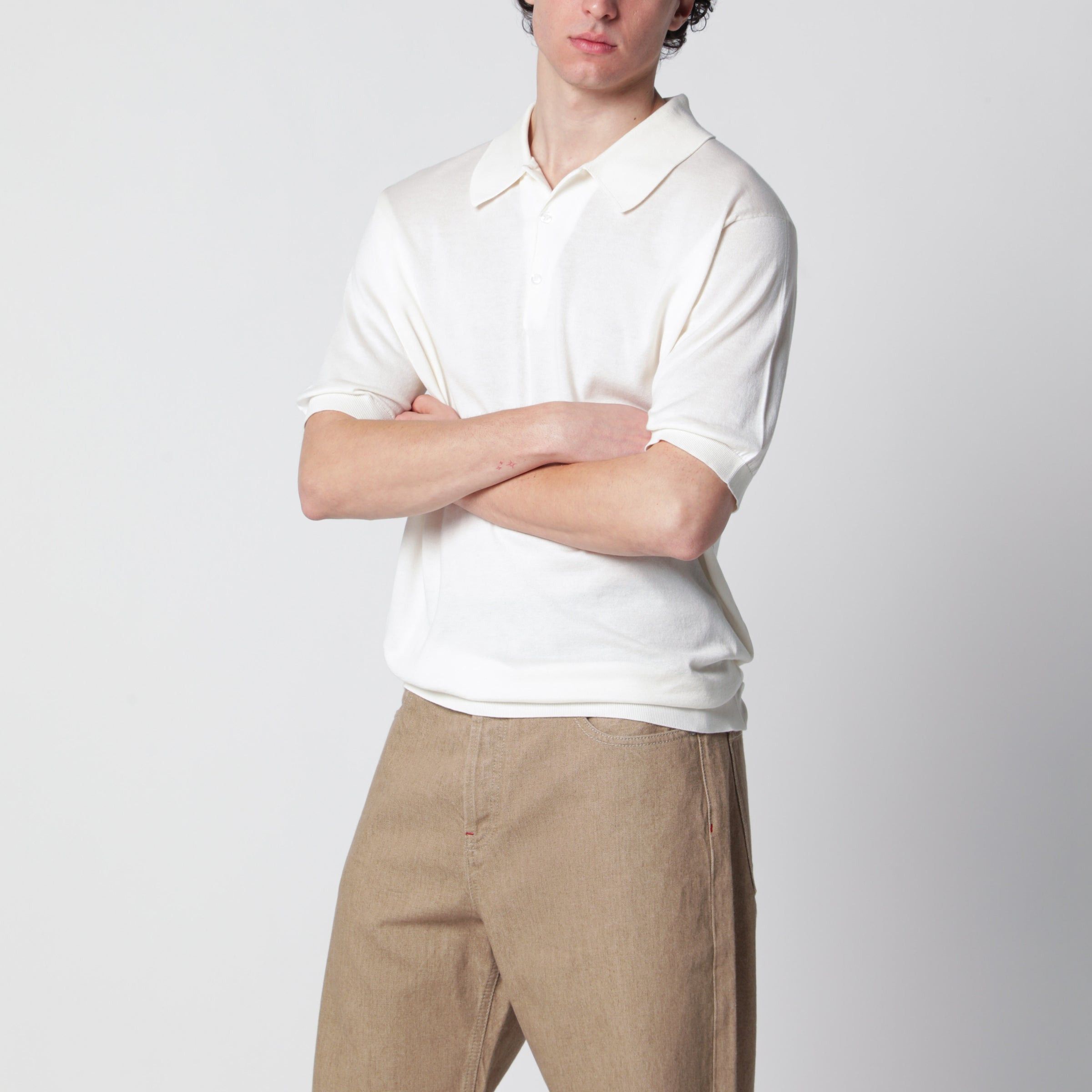 John Smedley John Smedley Isis White Cotton Polo Shirt Size US XXL / EU 58 / 5 - 1 Thumbnail