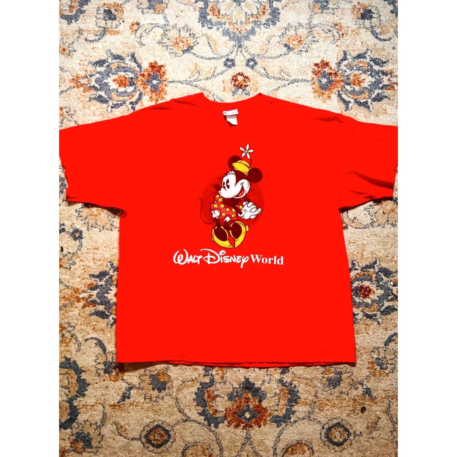 Disney VINTAGE Disney Walt Disney World Mickey Mashup Shirt XX-Large Men Red 90s Winnie The Pooh T-Shirt American USA Disney Size US XXL / EU 58 / 5 - 2 Thumbnail
