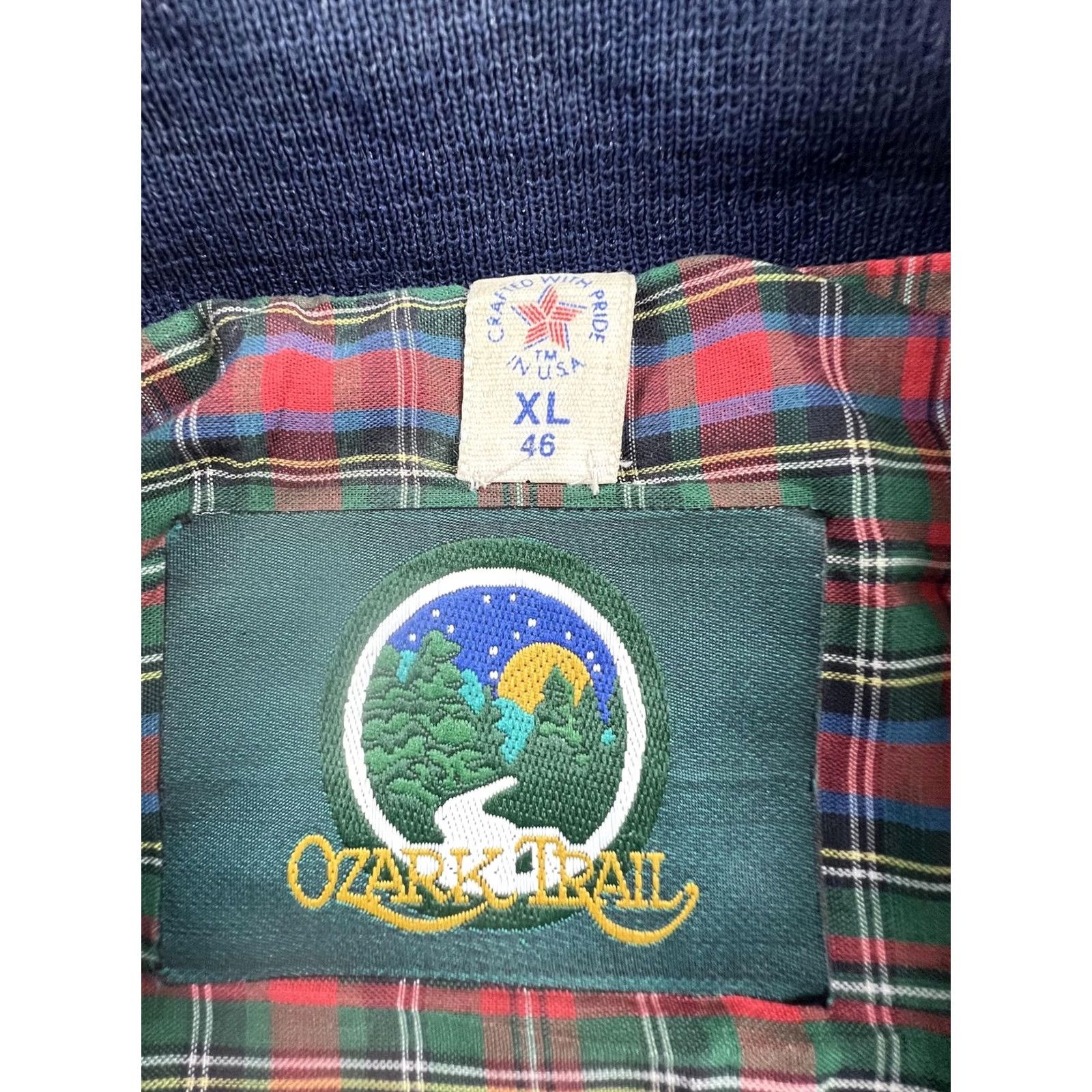 Vintage Vintage Ozark Trail Jacket Mens XL Blue Canvas Bomber Plaid Lined Outdoor USA Size US XL / EU 56 / 4 - 3 Thumbnail